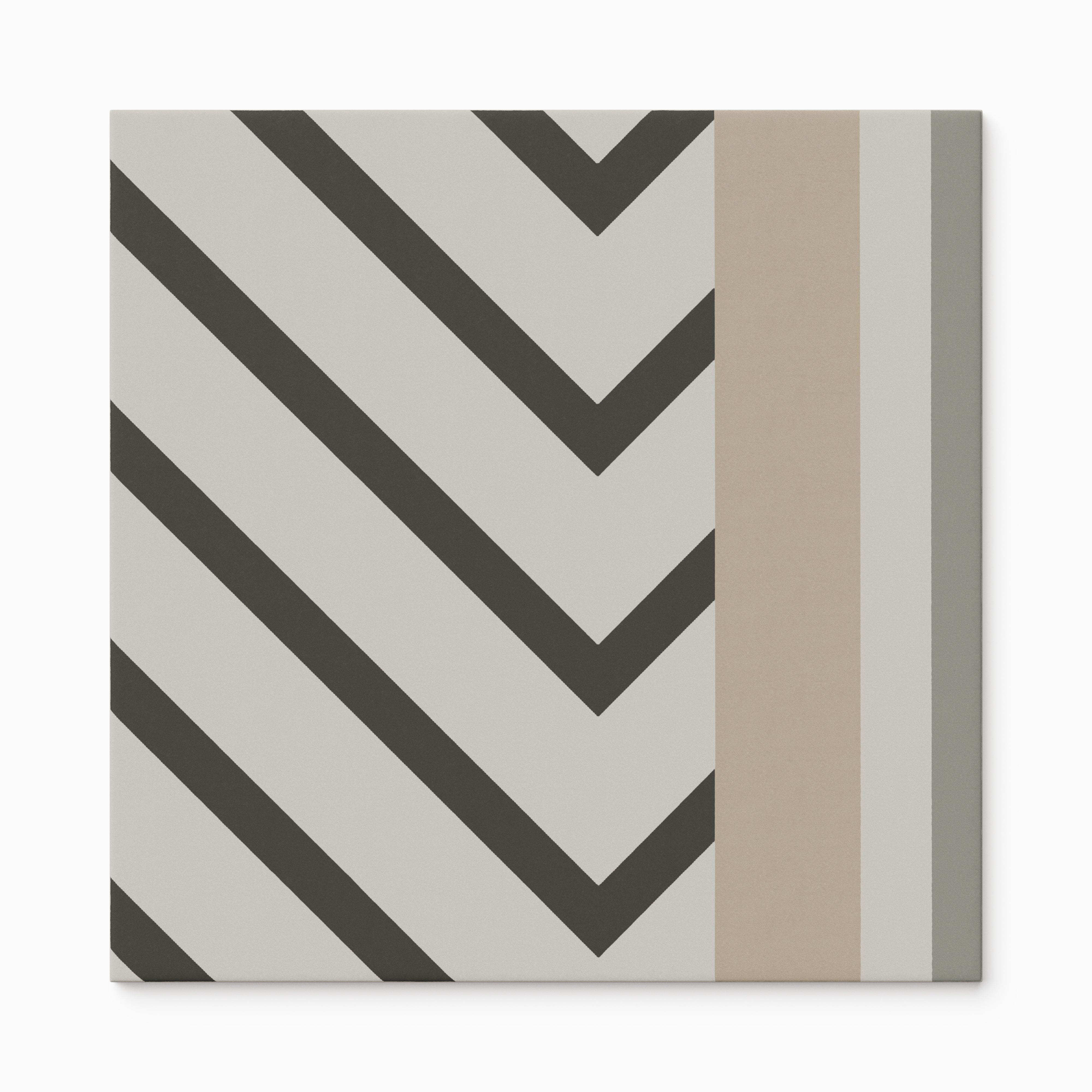 Merrick 8x8 Glossy Porcelain Tile in Neutral Mix