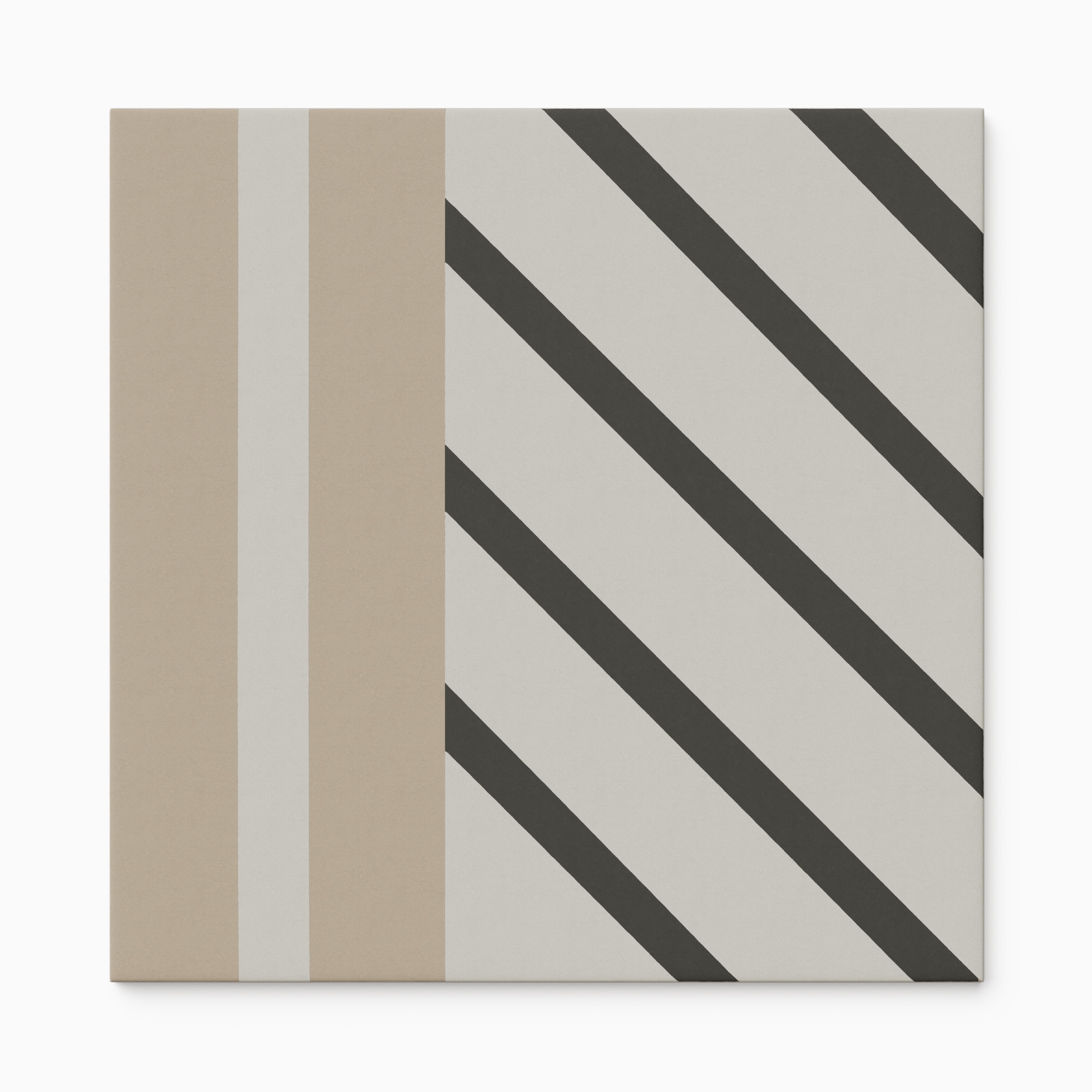 Merrick 8x8 Glossy Porcelain Tile in Neutral Mix