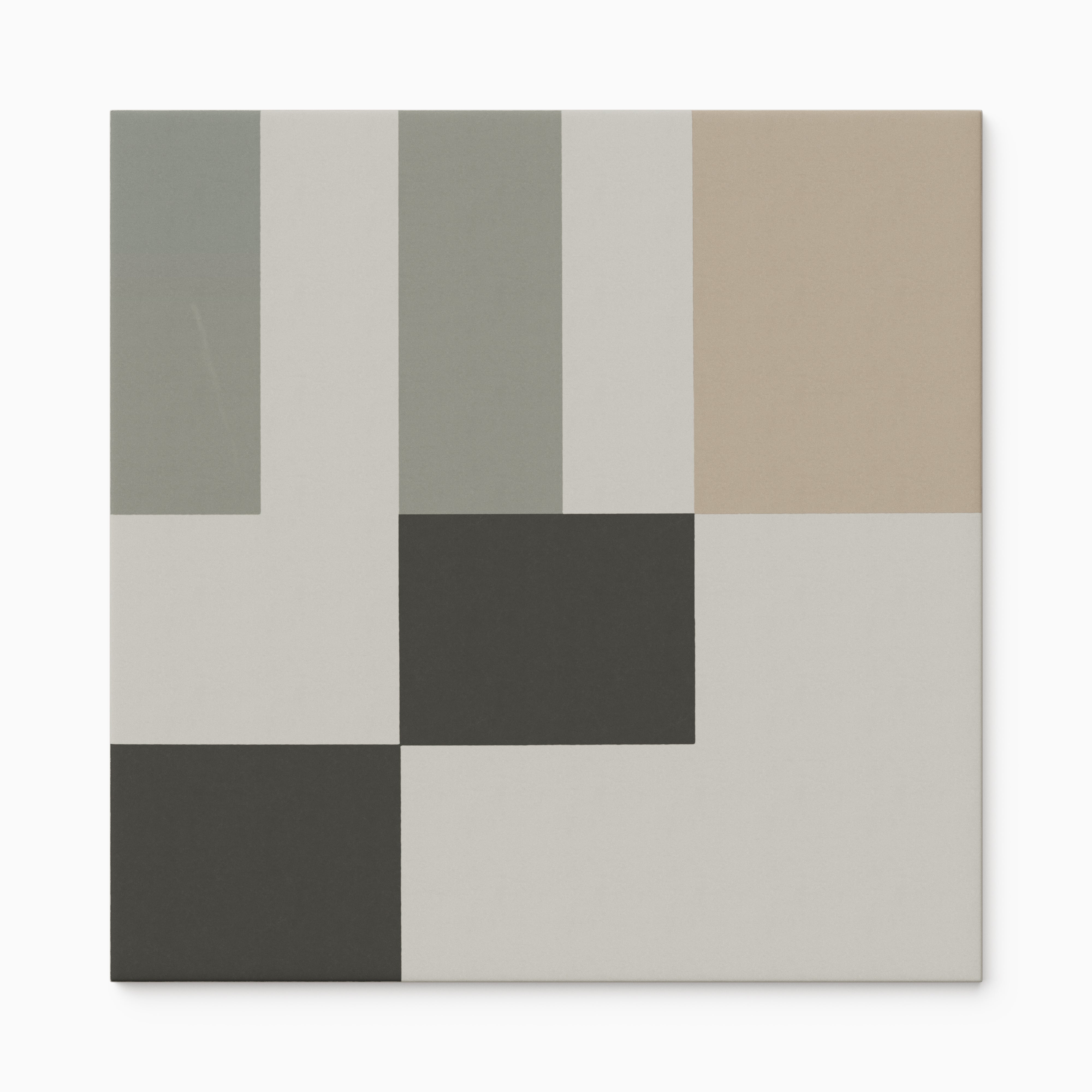 Merrick 8x8 Glossy Porcelain Tile in Neutral Mix