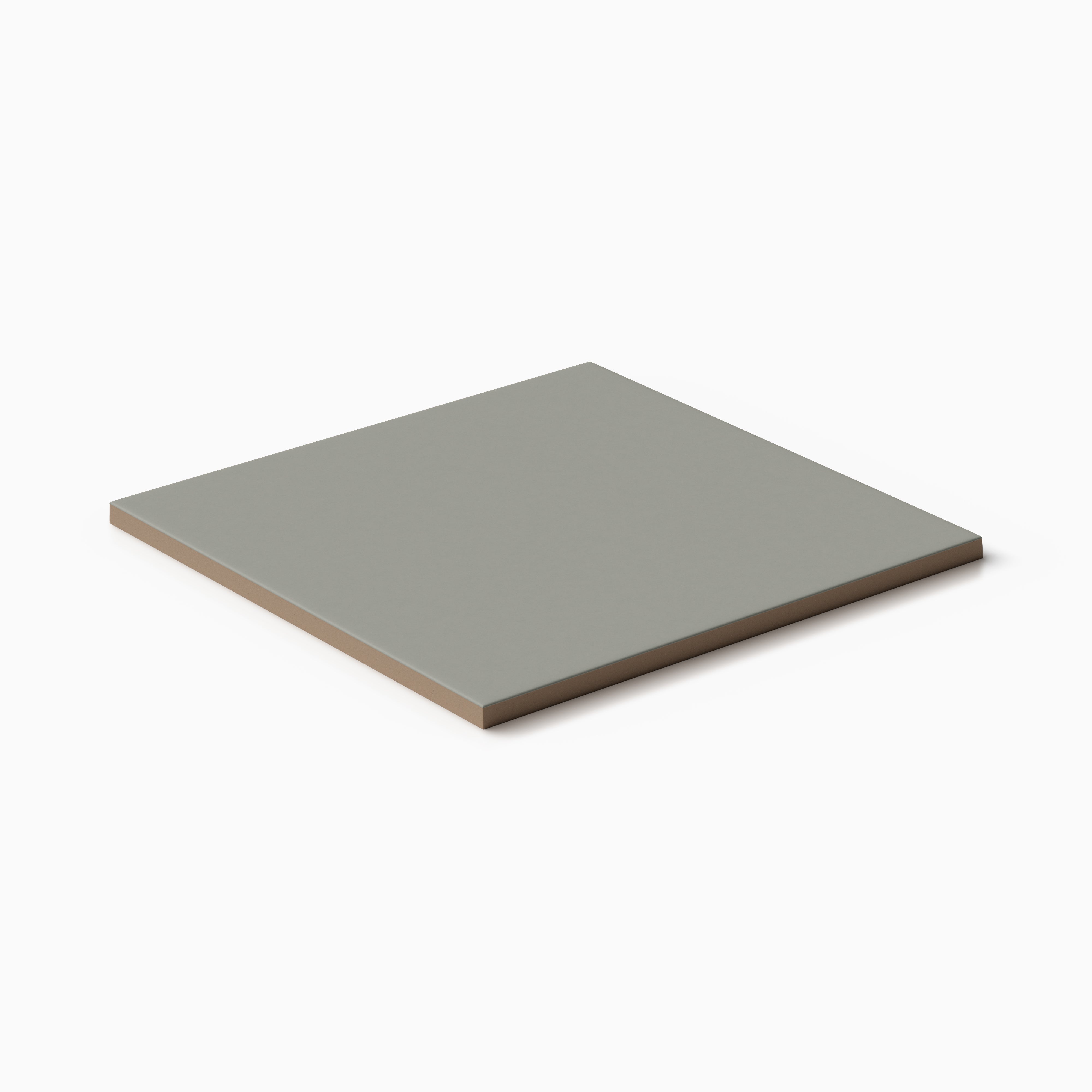 Merrick 8x8 Glossy Porcelain Tile in Gothic Grey