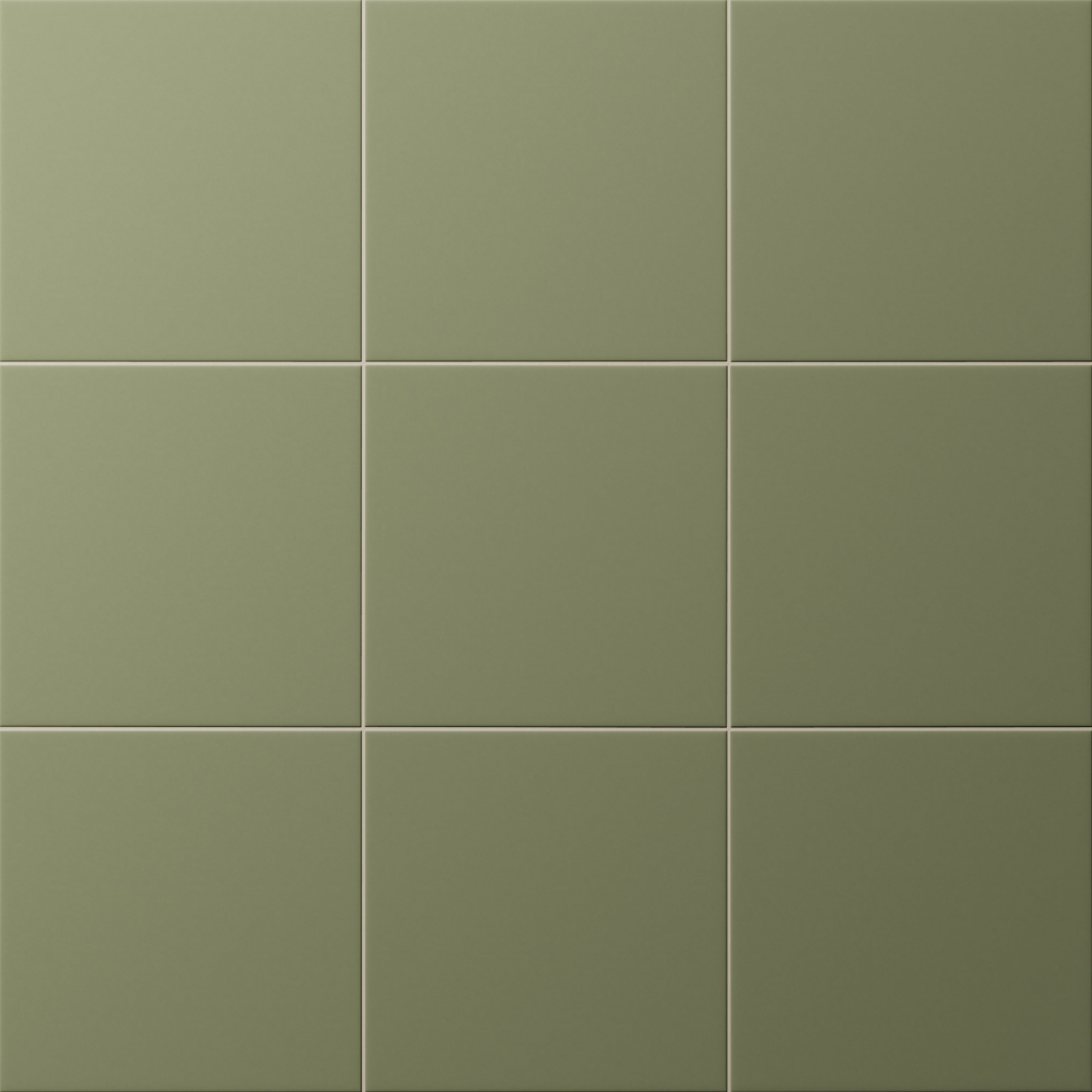 Merrick 8x8 Glossy Porcelain Tile in Folk Green