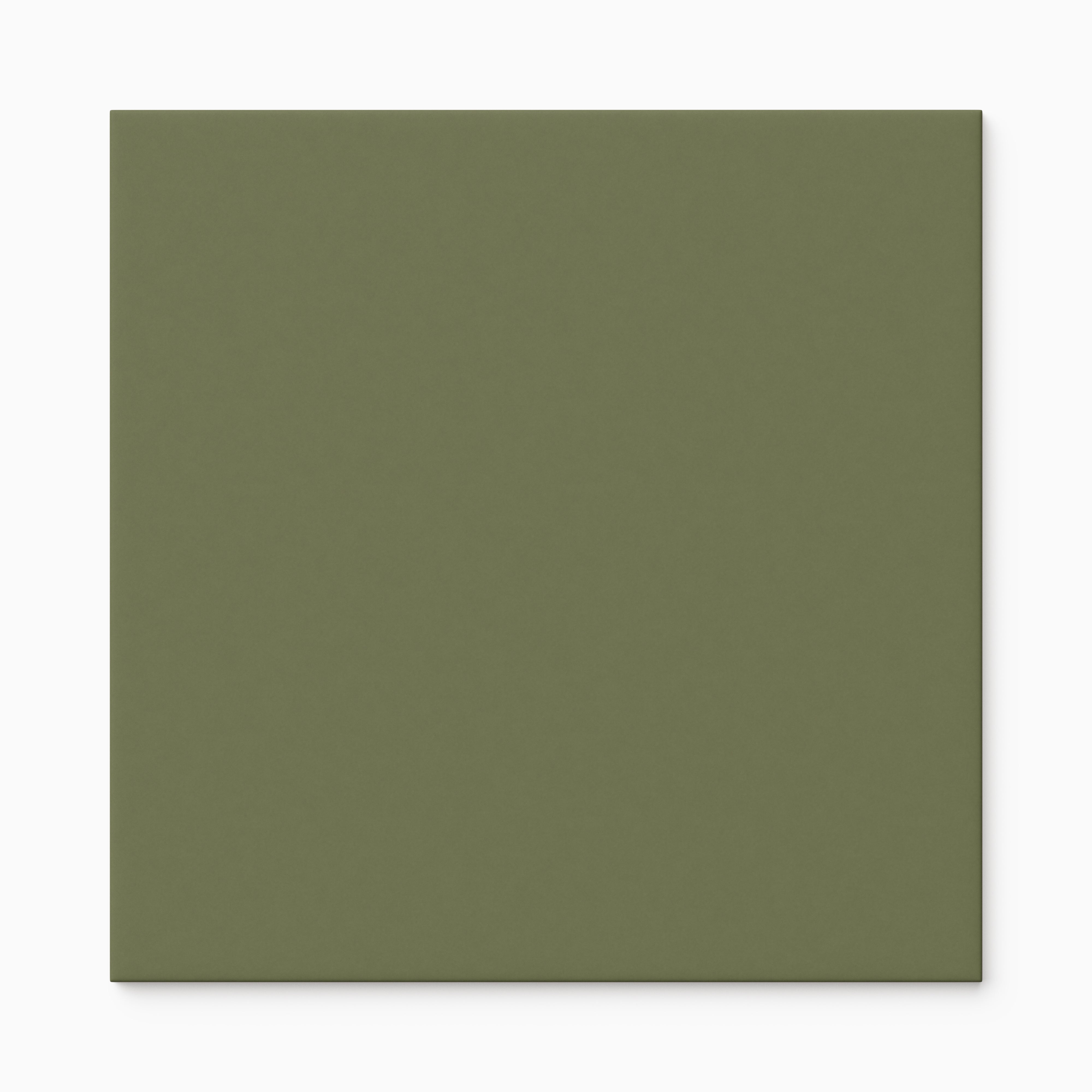 Merrick 8x8 Glossy Porcelain Tile in Folk Green