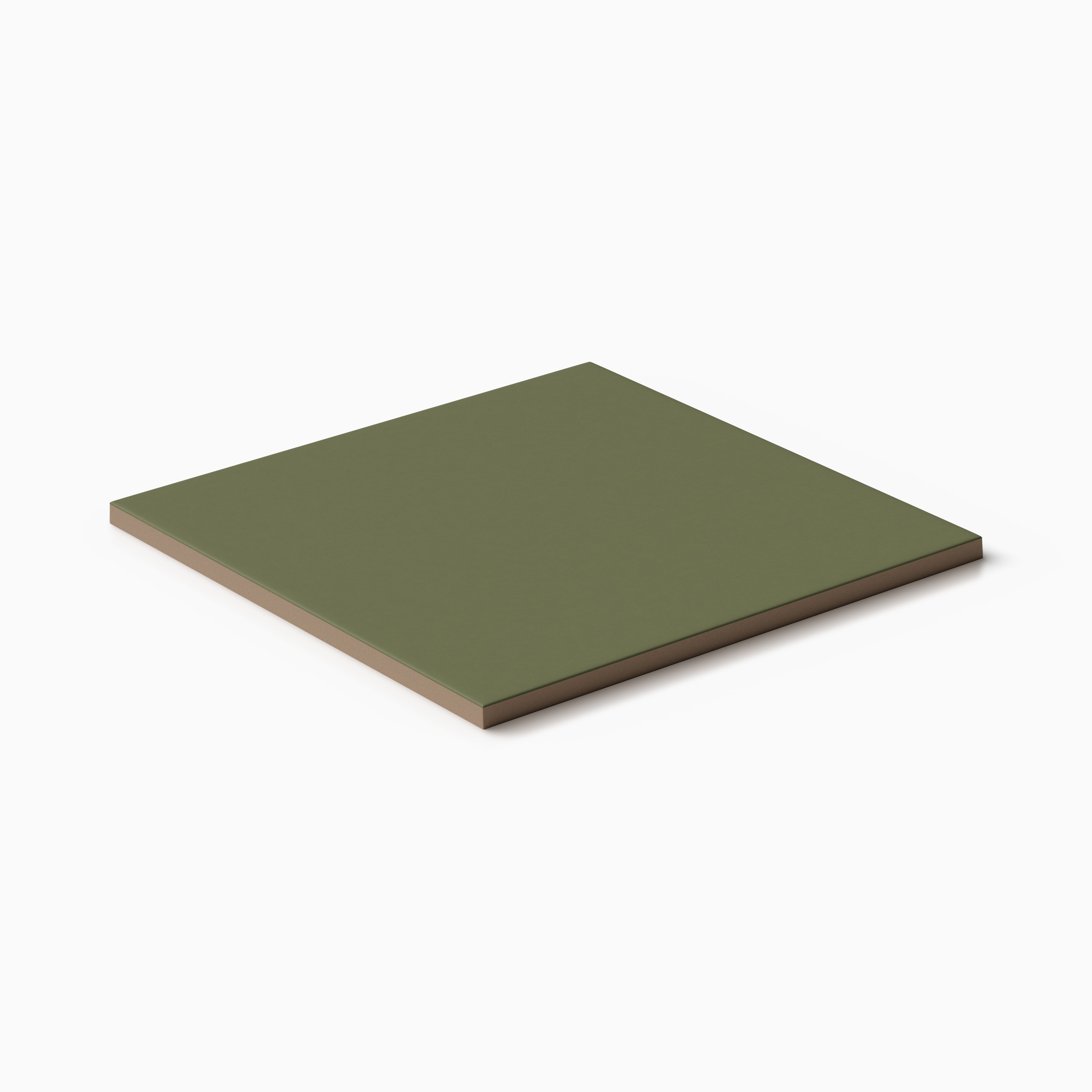Merrick 8x8 Glossy Porcelain Tile in Folk Green