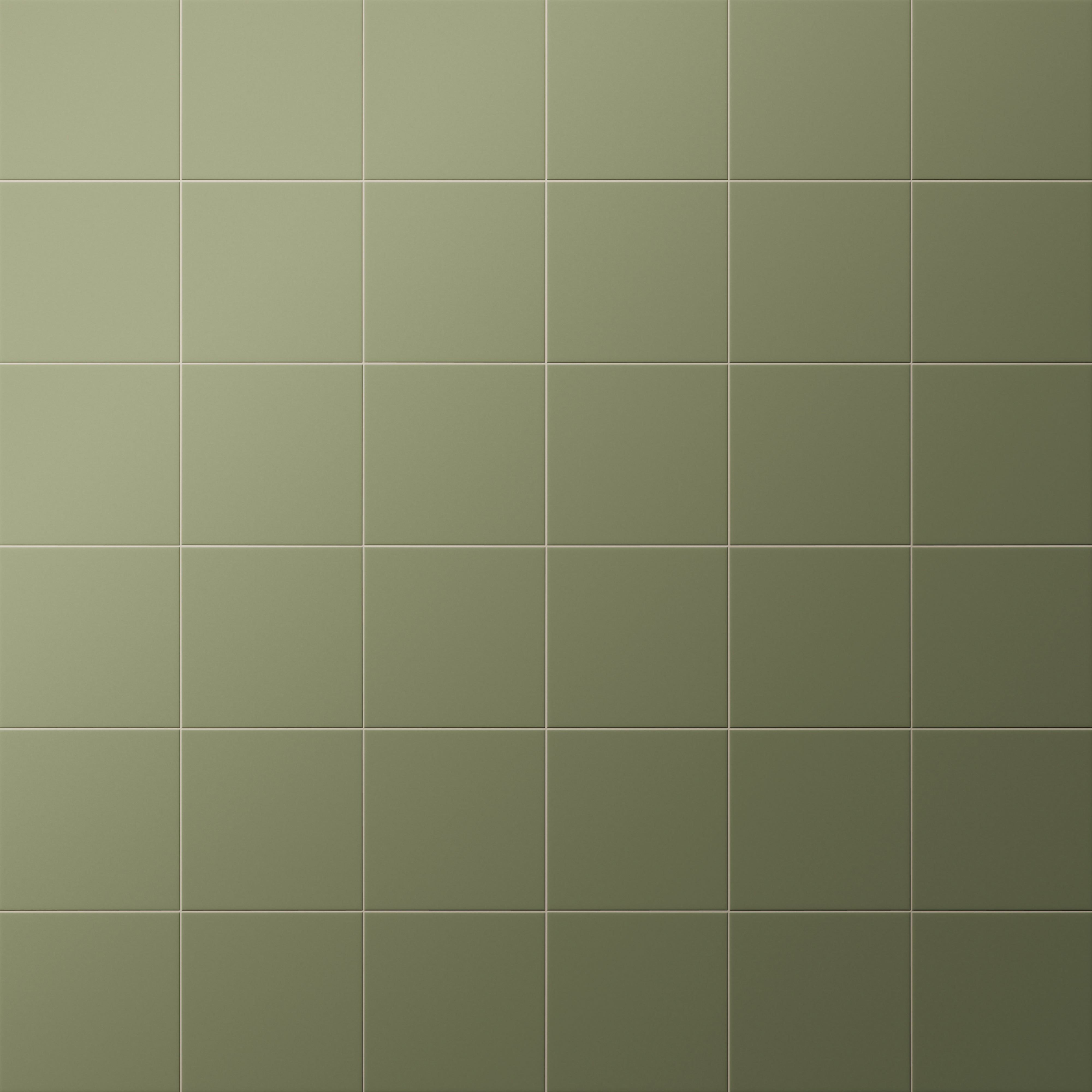 Merrick 8x8 Glossy Porcelain Tile in Folk Green