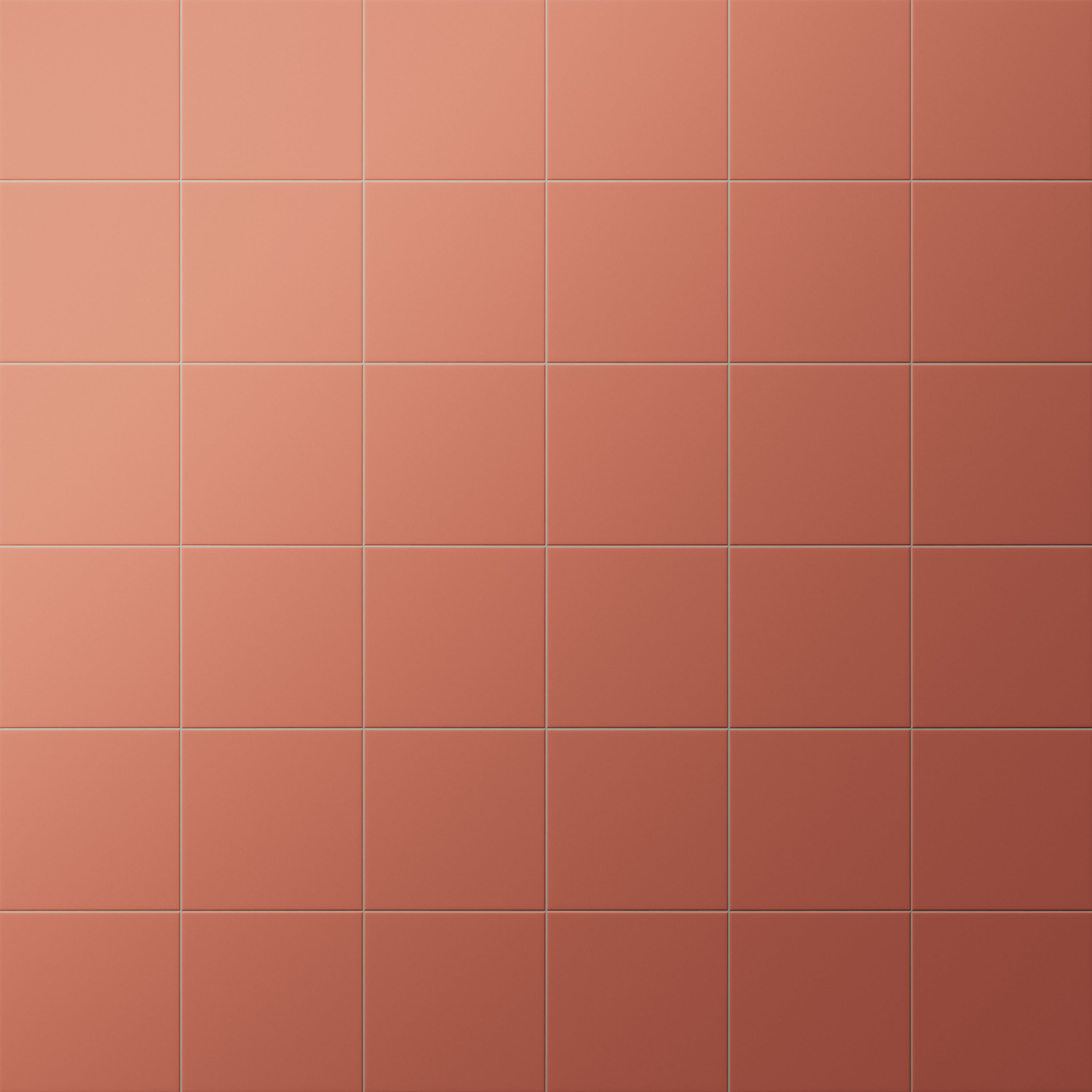 Merrick 8x8 Glossy Porcelain Tile in Indie Rust