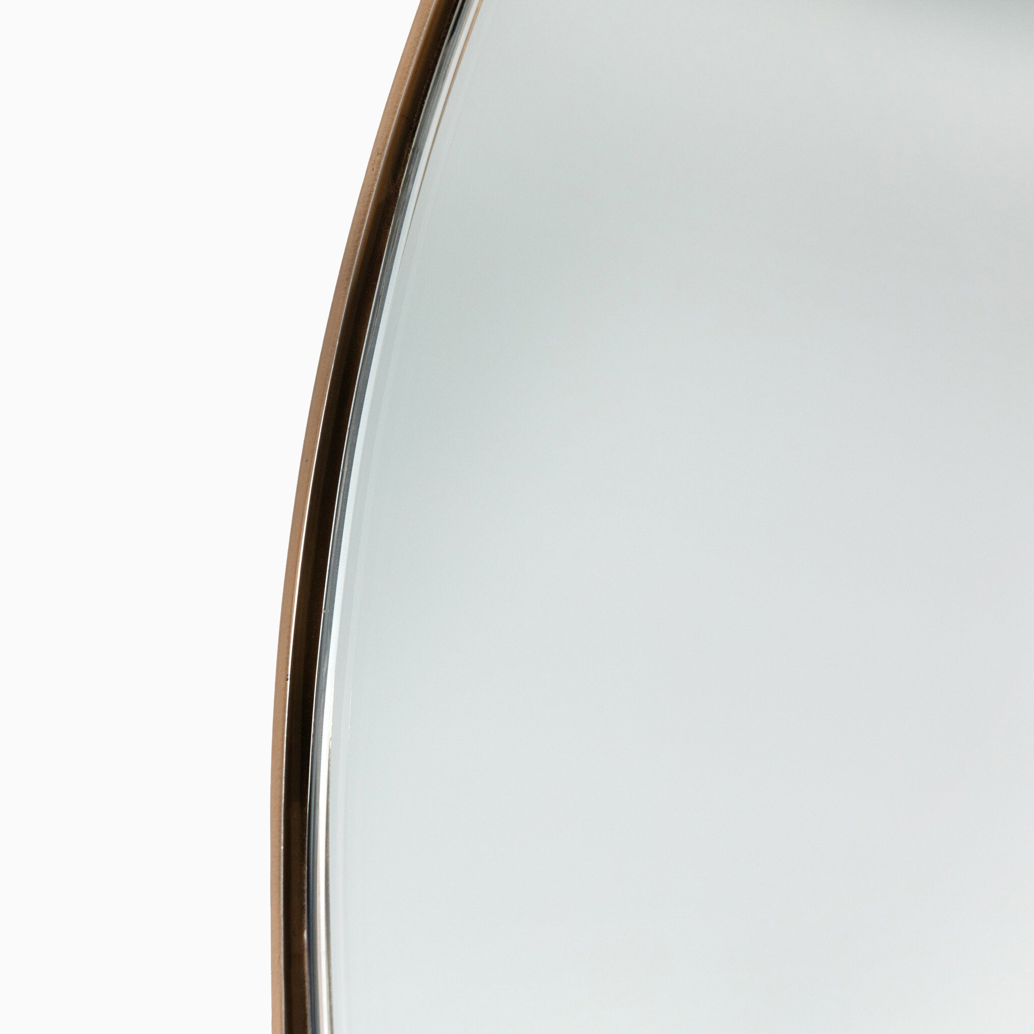 Esmeralda Small Mirror in Polished Brass