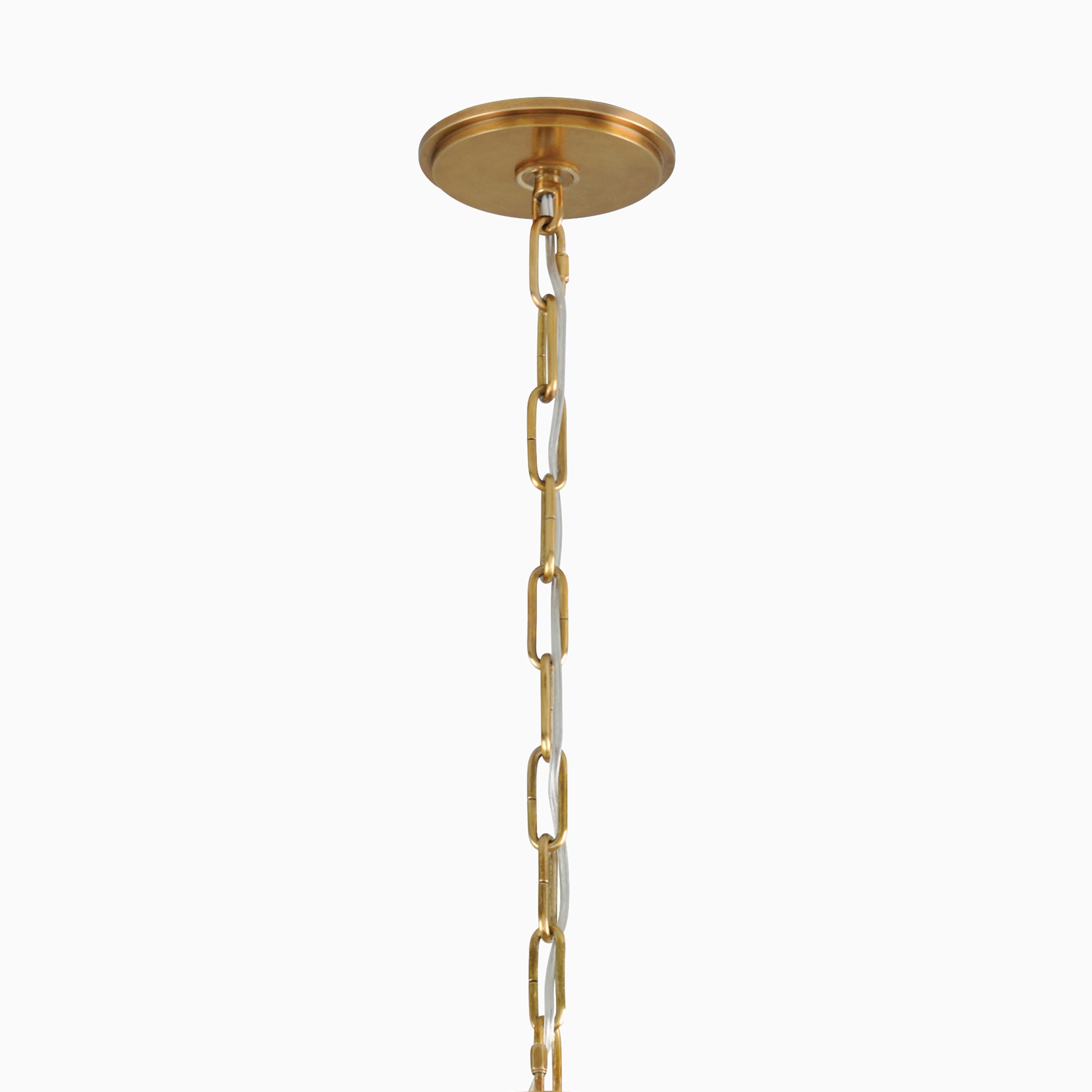 Cornelius Chandelier in Vintage Brass