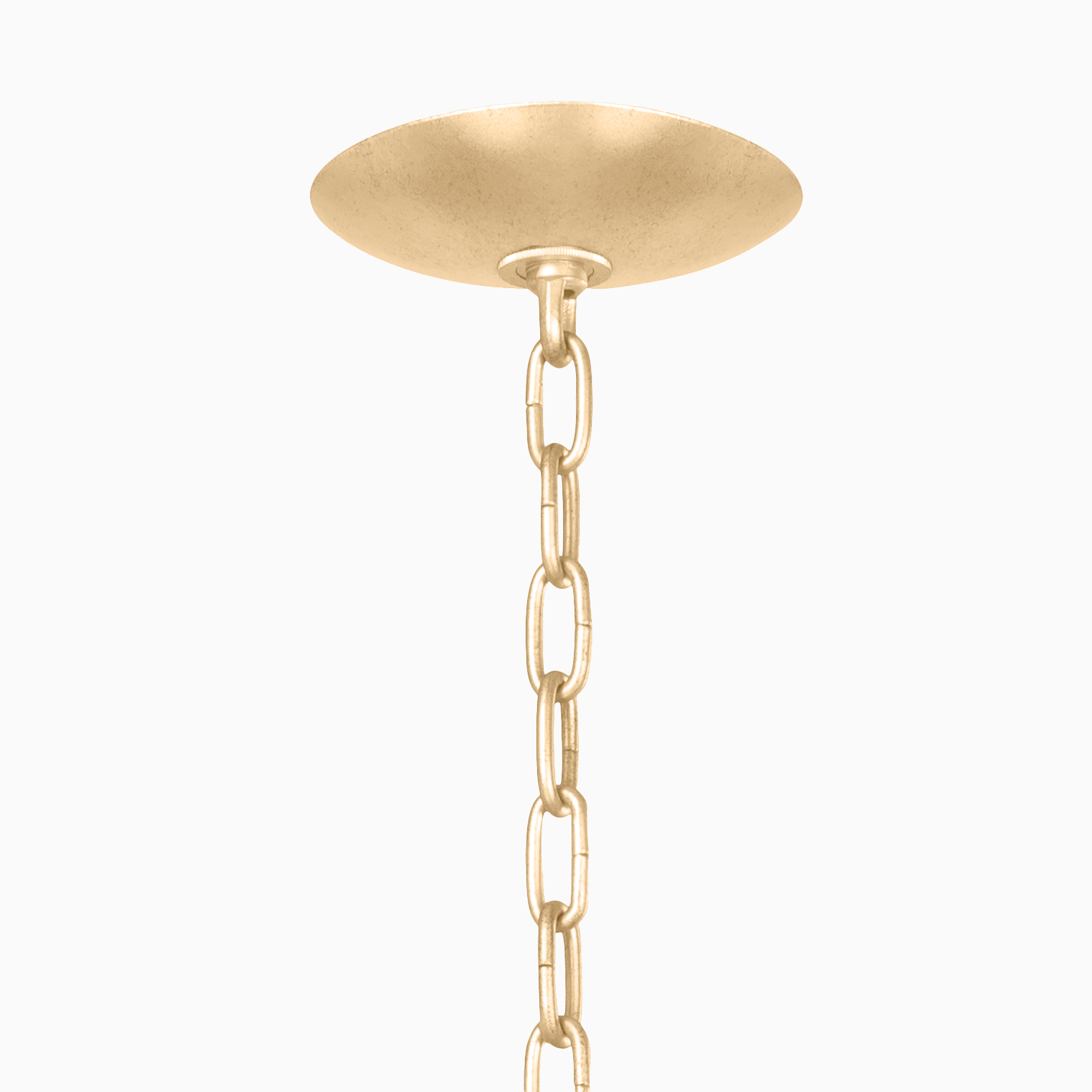 Azalea 26.5" Pendant in Vintage Gold Leaf and Soft Black