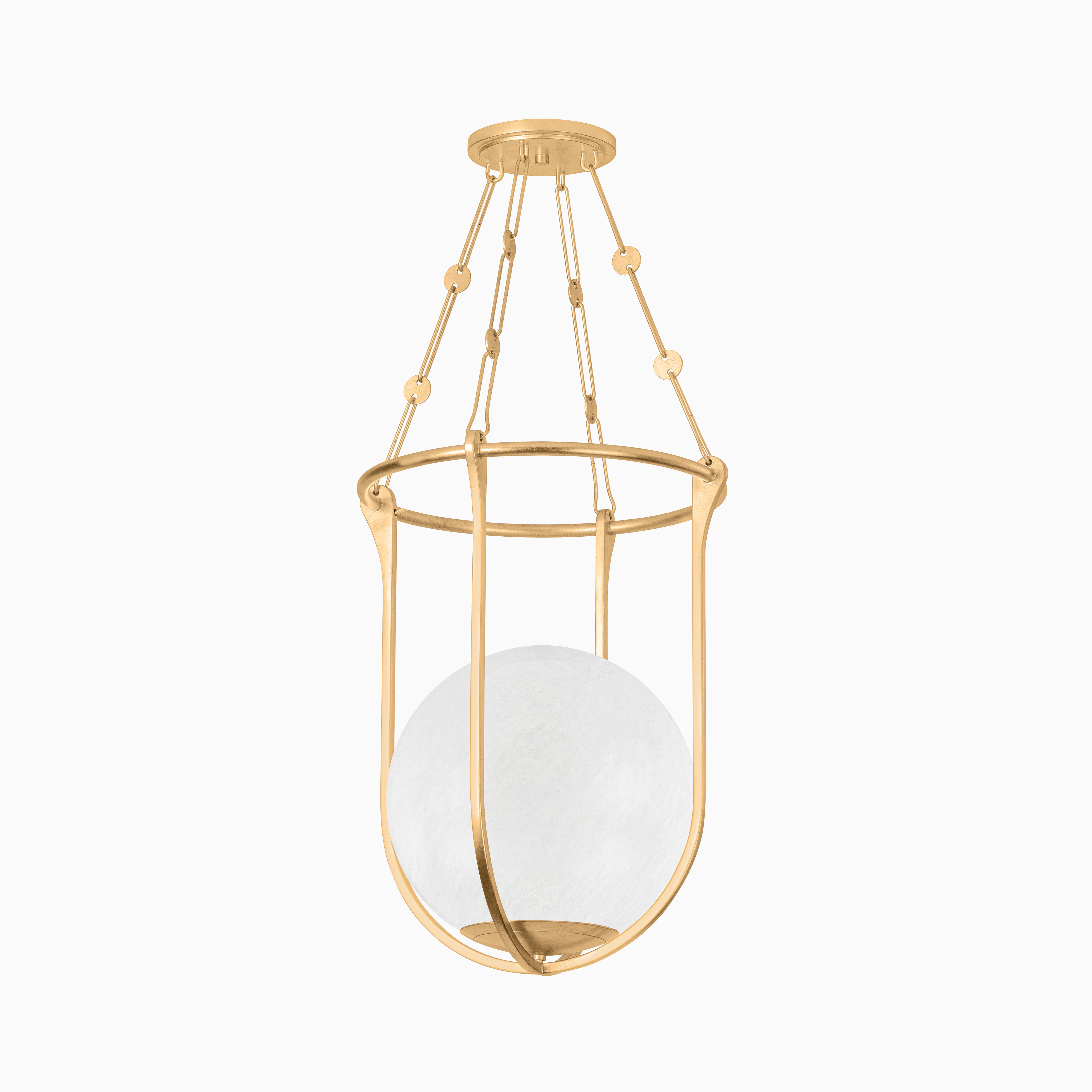 Kylie Lantern In Vintage Gold Leaf