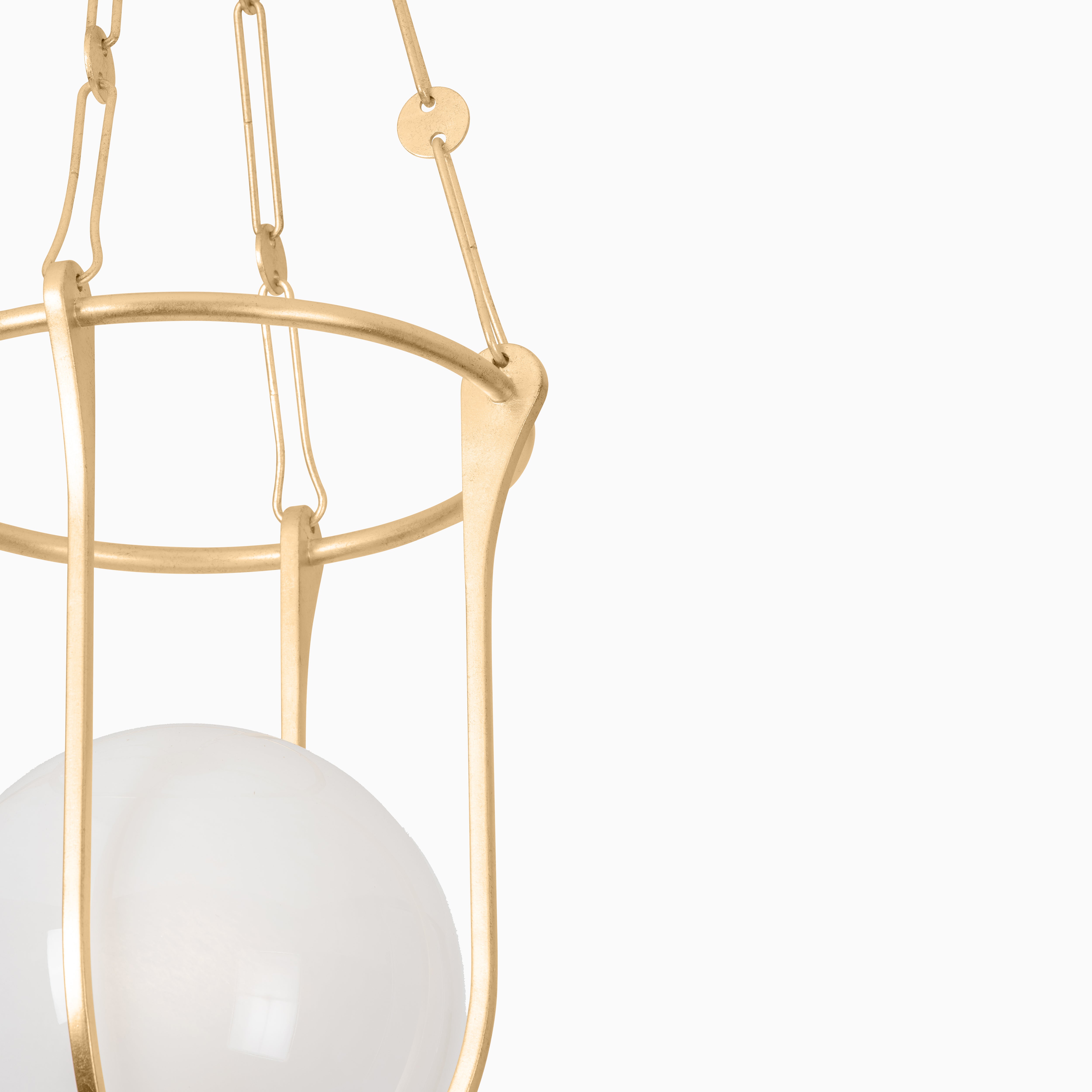 Kylie Lantern In Vintage Gold Leaf