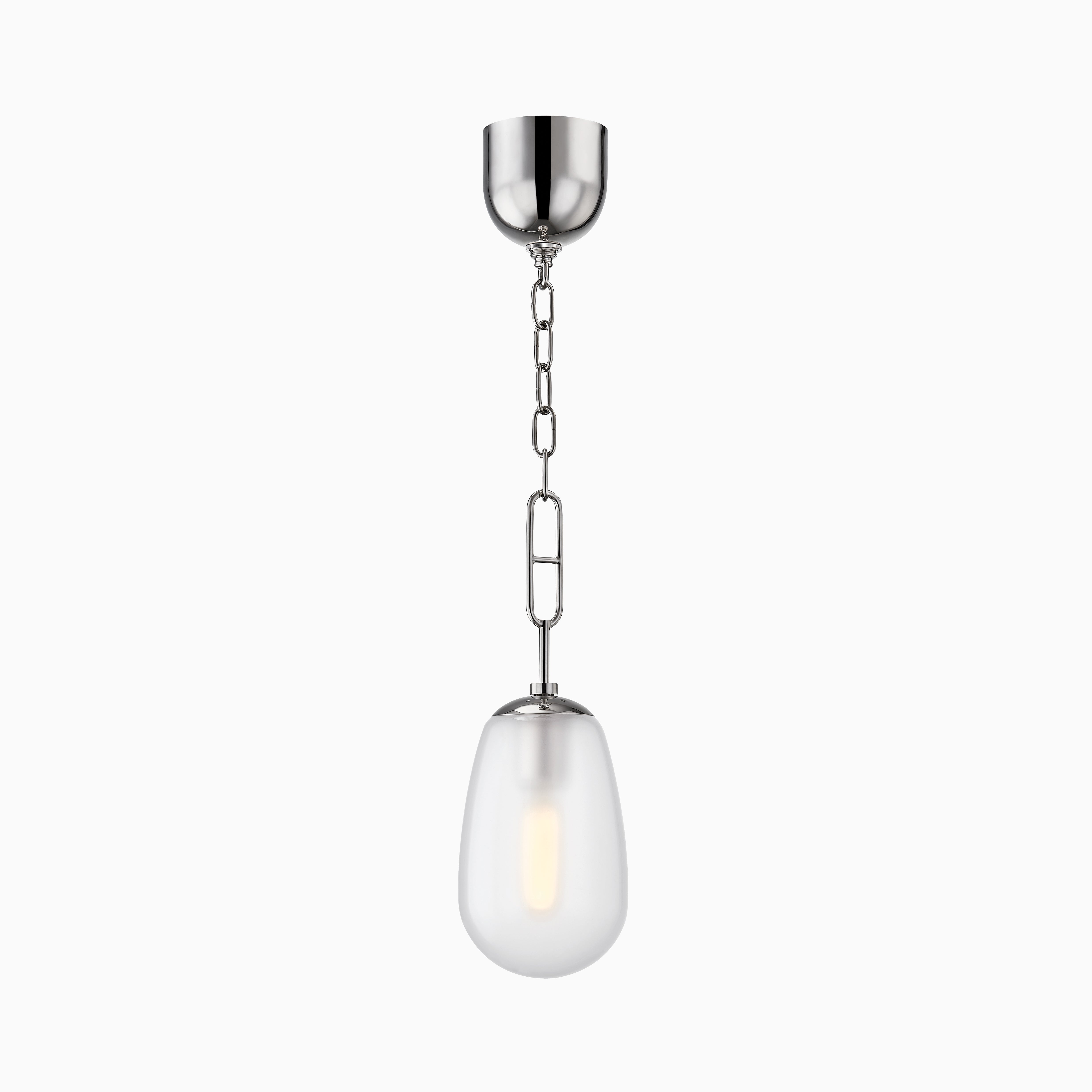 Runa 6" Pendant in Polished Nickel