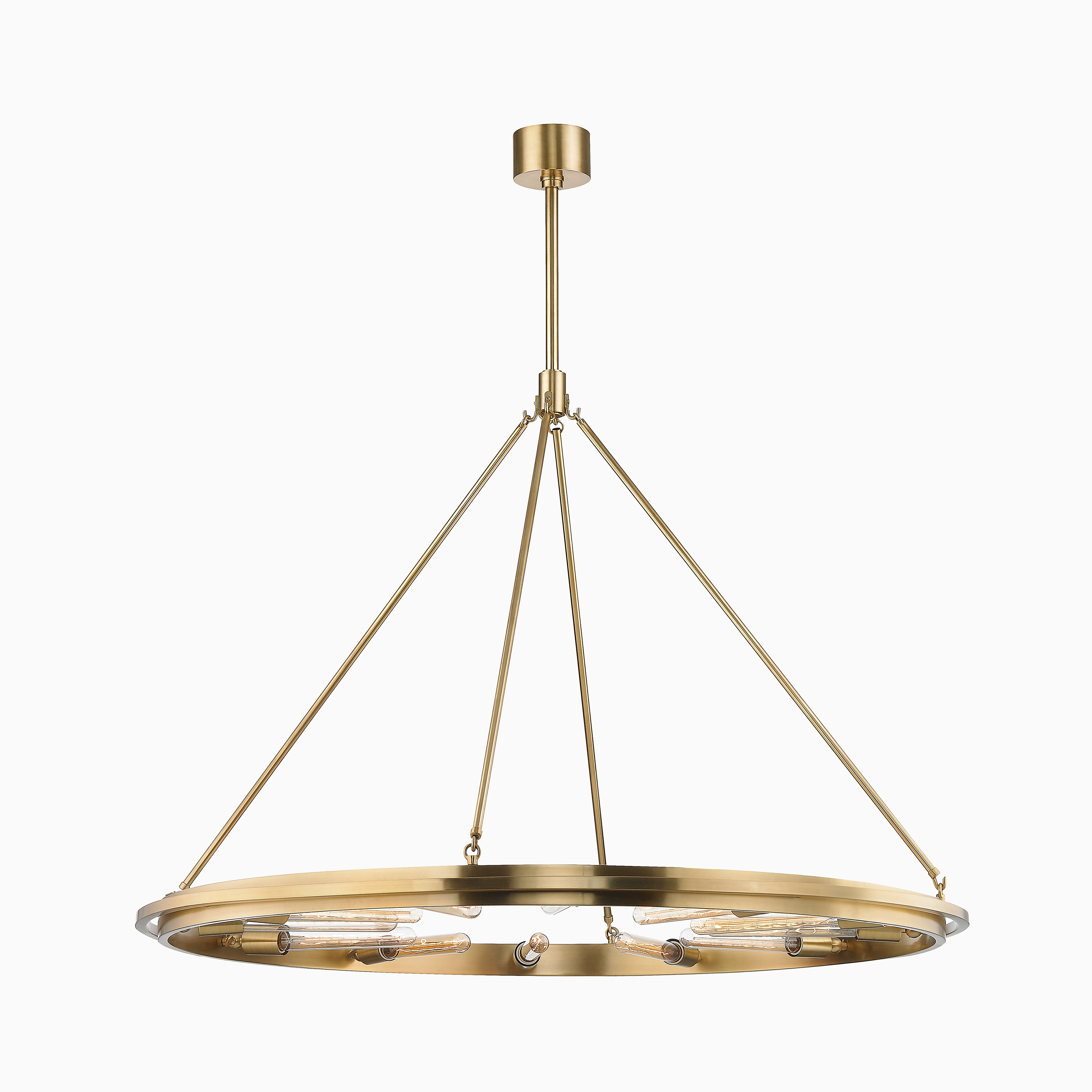 Clement Chandelier In Aged Brass