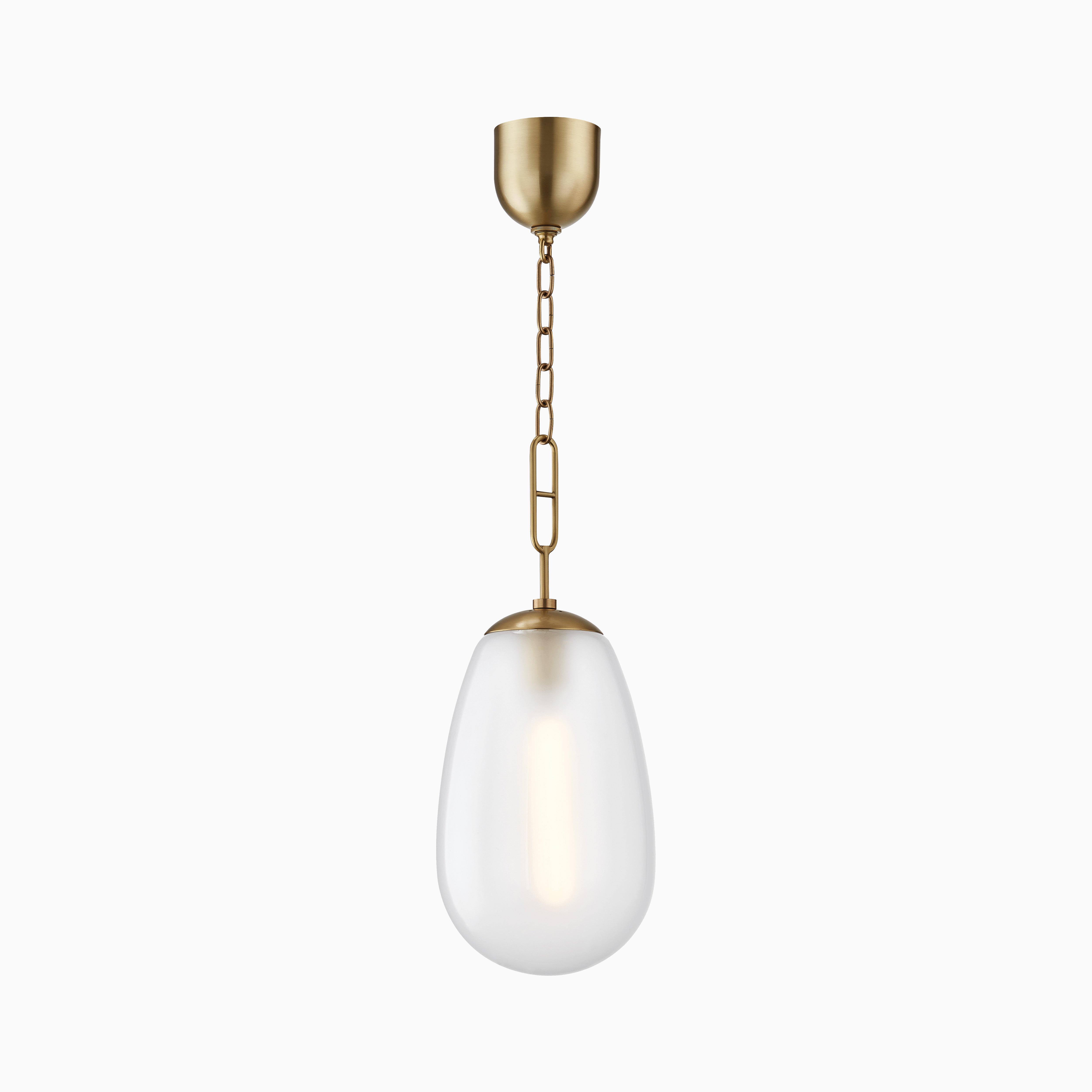 Runa Lantern In Aged Brass