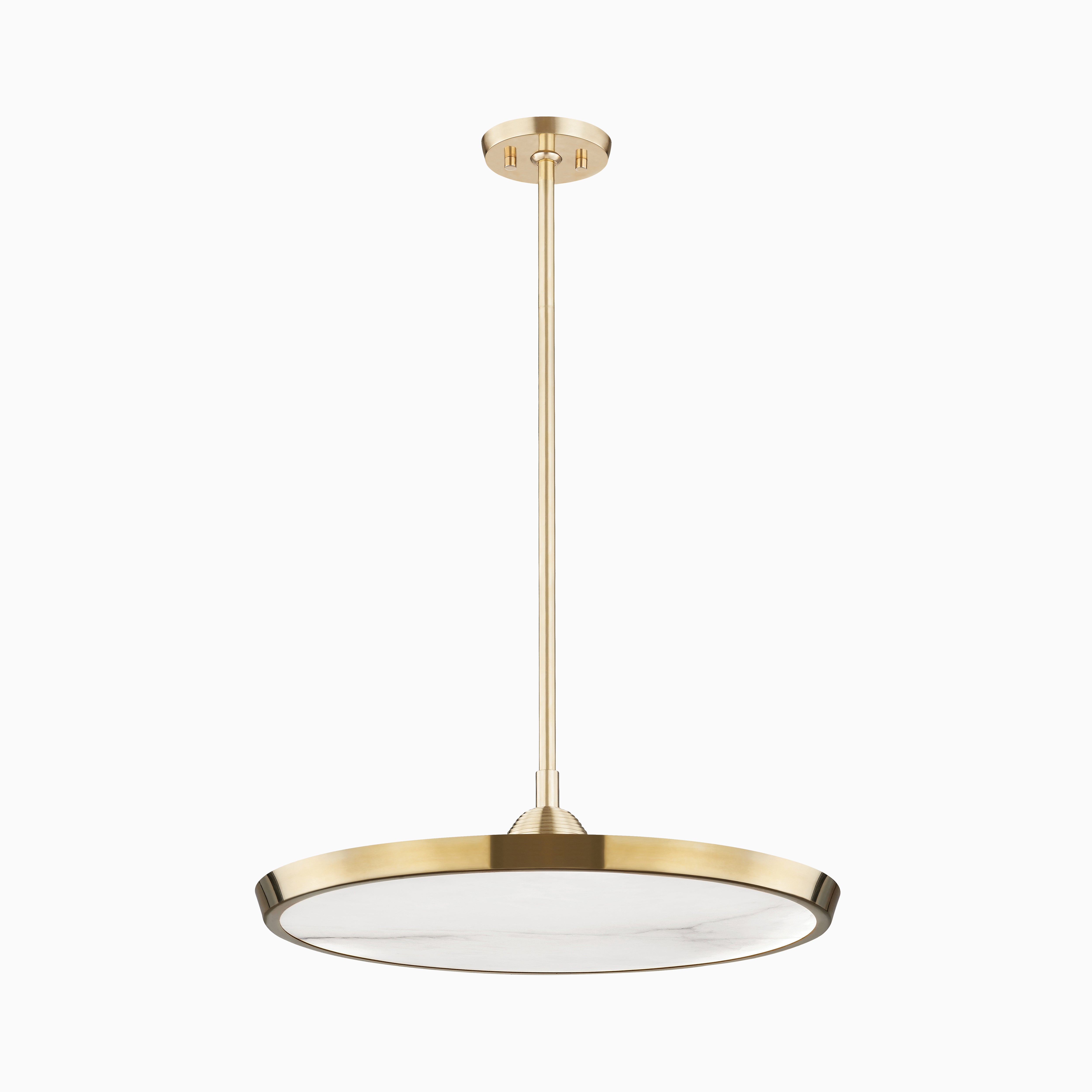 Hurley 20.25" Pendant In Aged Brass