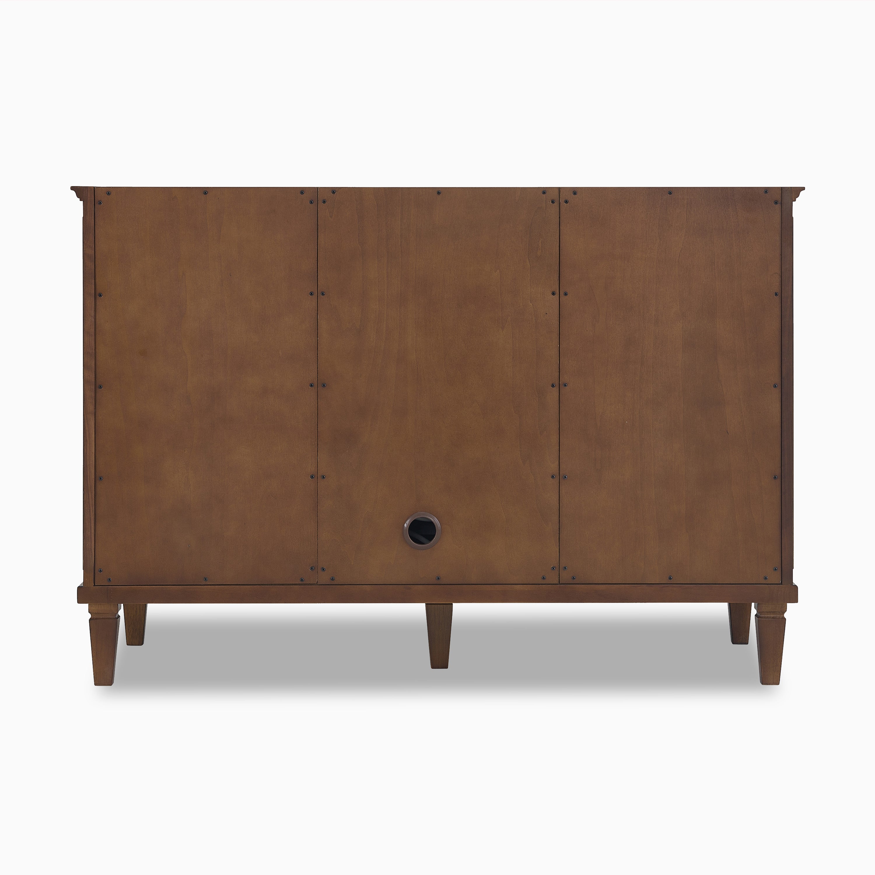 Elodie 48" Single Vanity in Mid-Century Walnut with 3 cm White Zeus Quartz Top