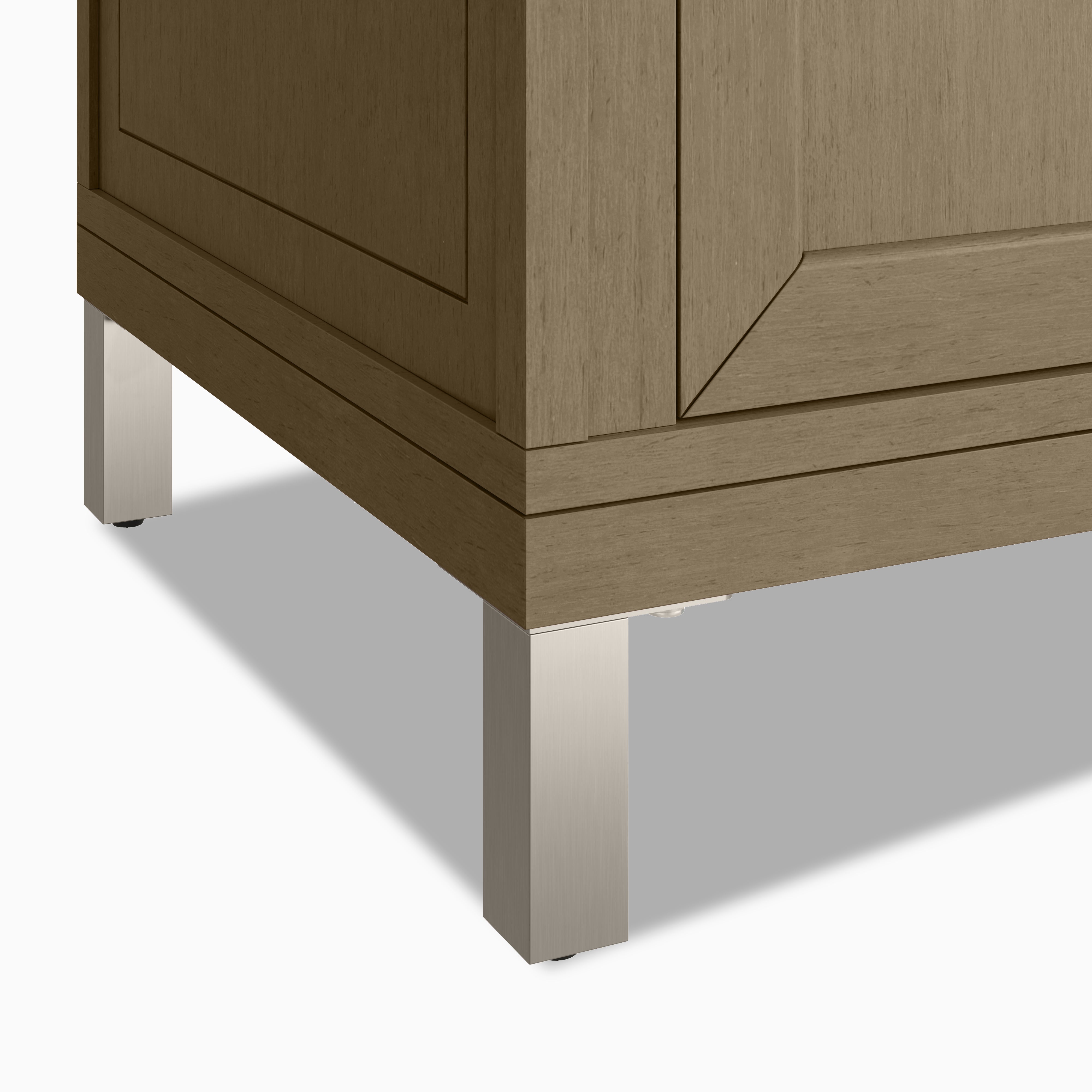 Janelle 30" Single Vanity in Walnut Whisper with 3 cm White Zeus Silestone Top