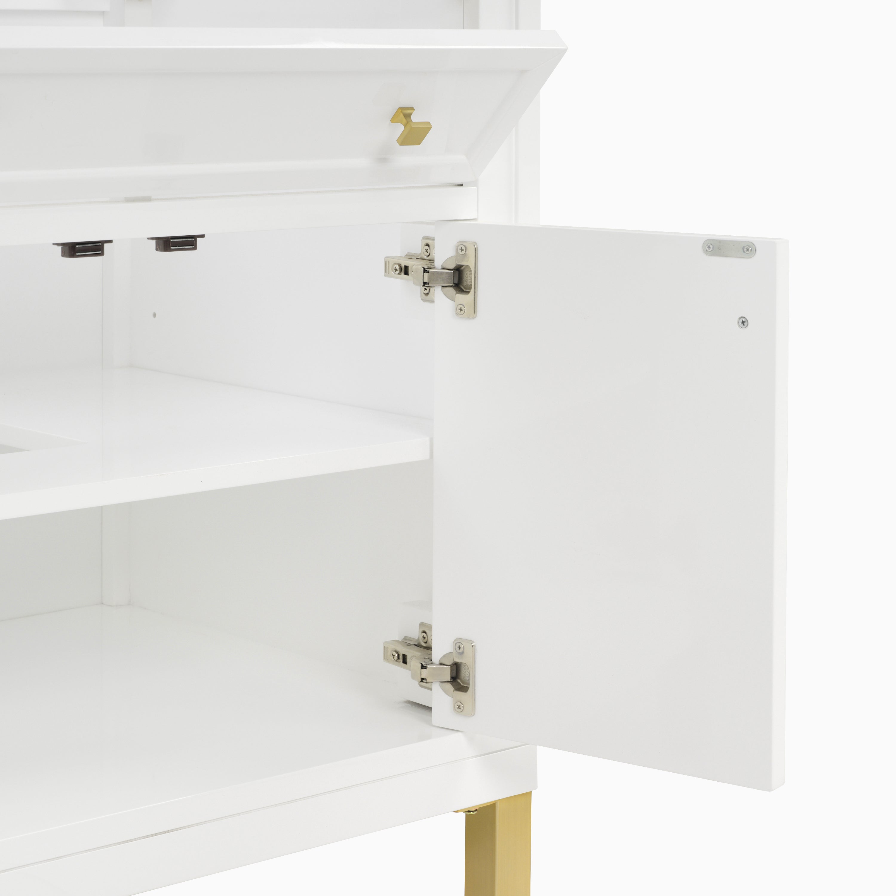 Janelle 30" Single Vanity in Glossy White with 3 cm White Zeus Silestone Top