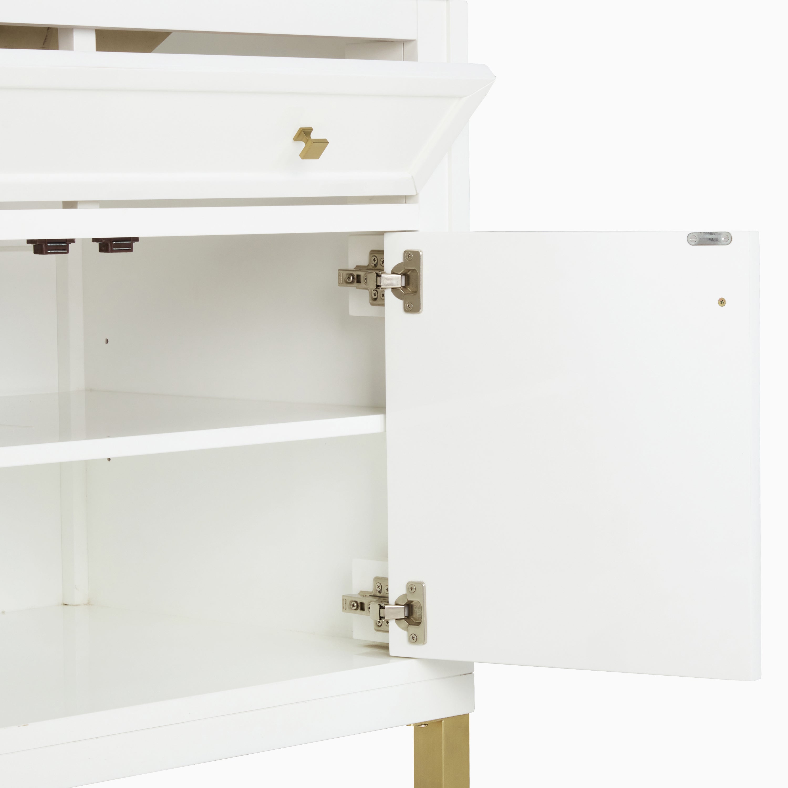 Janelle 36" Single Vanity in Glossy White with 3 cm White Zeus Silestone Top