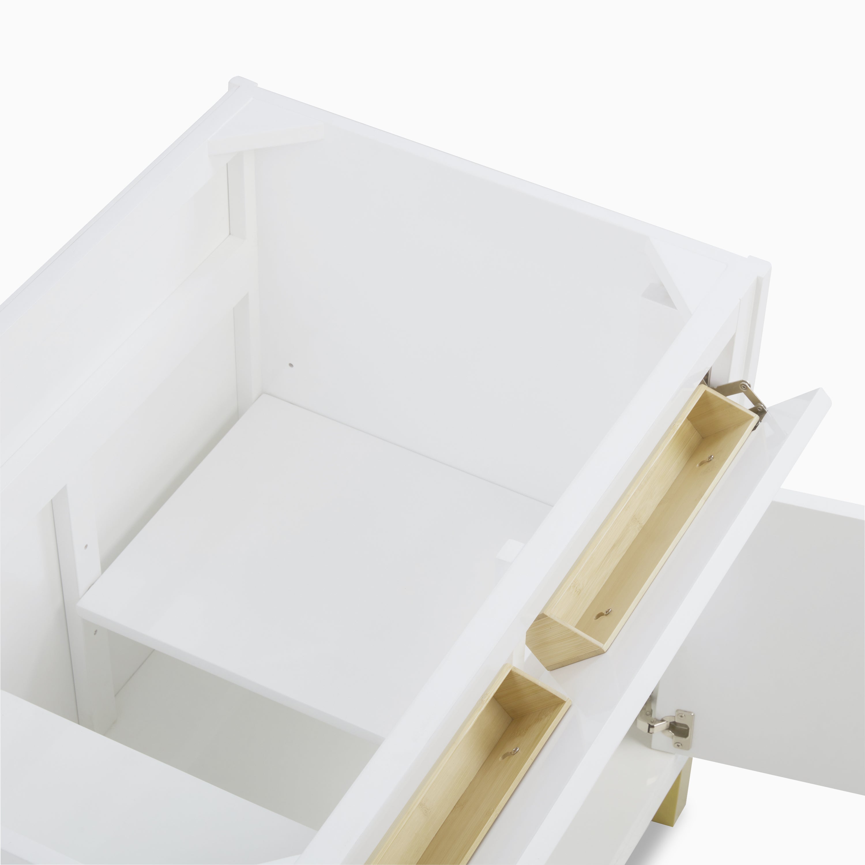 Janelle 36" Single Vanity in Glossy White with 3 cm White Zeus Silestone Top