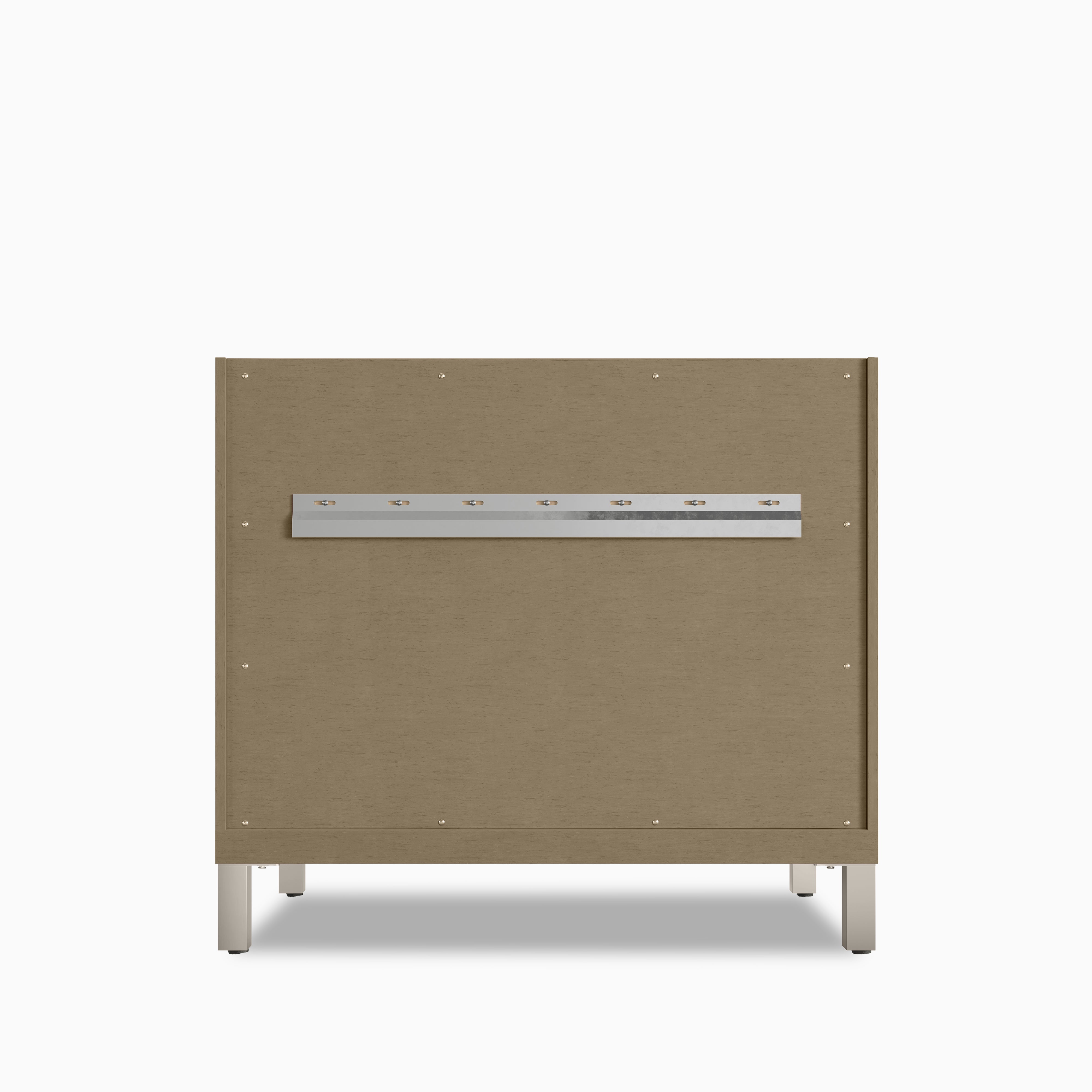 Janelle 36" Single Vanity in Walnut Whisper with 3 cm White Zeus Silestone Top
