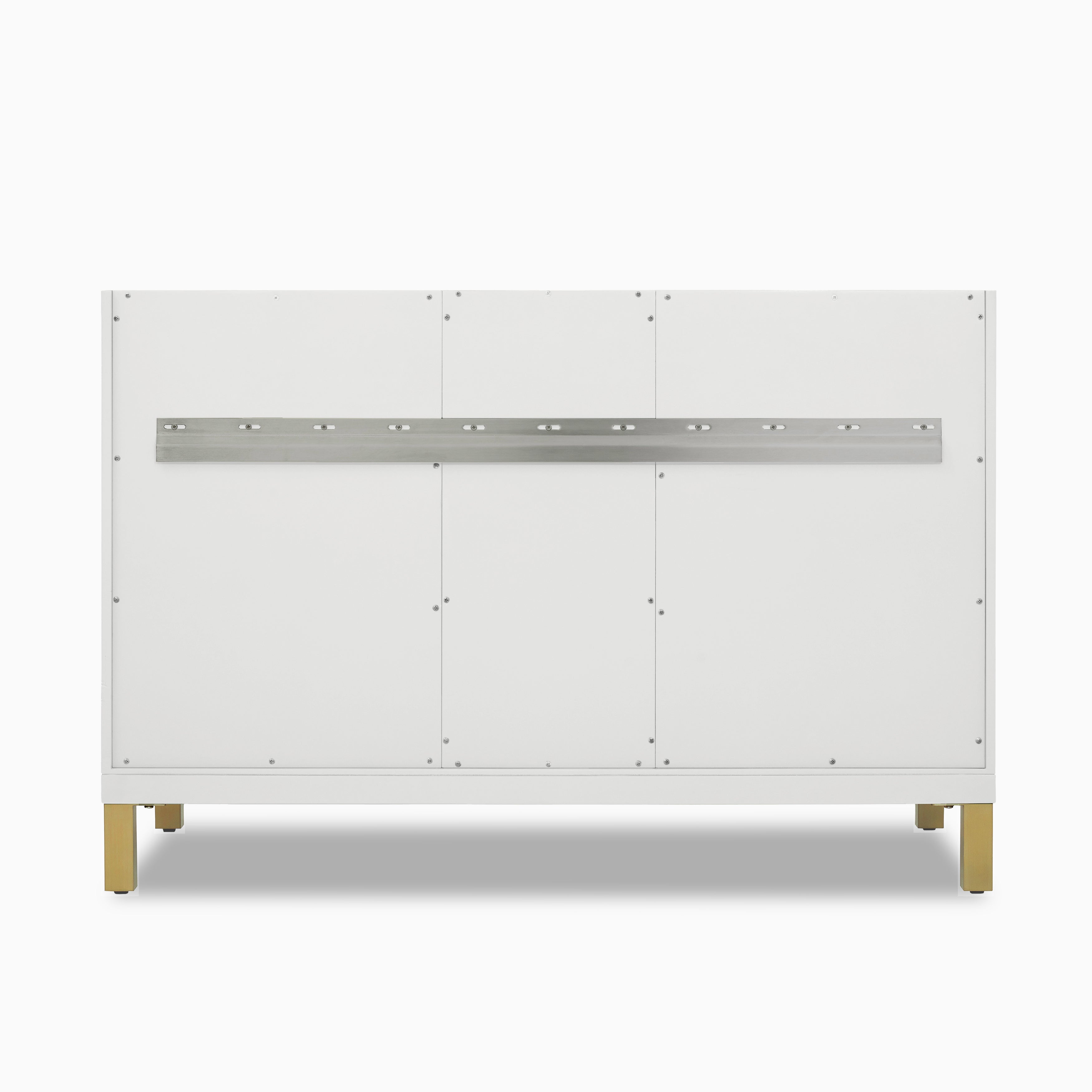 Janelle 48" Single Vanity in Glossy White with 3 cm White Zeus Silestone Top