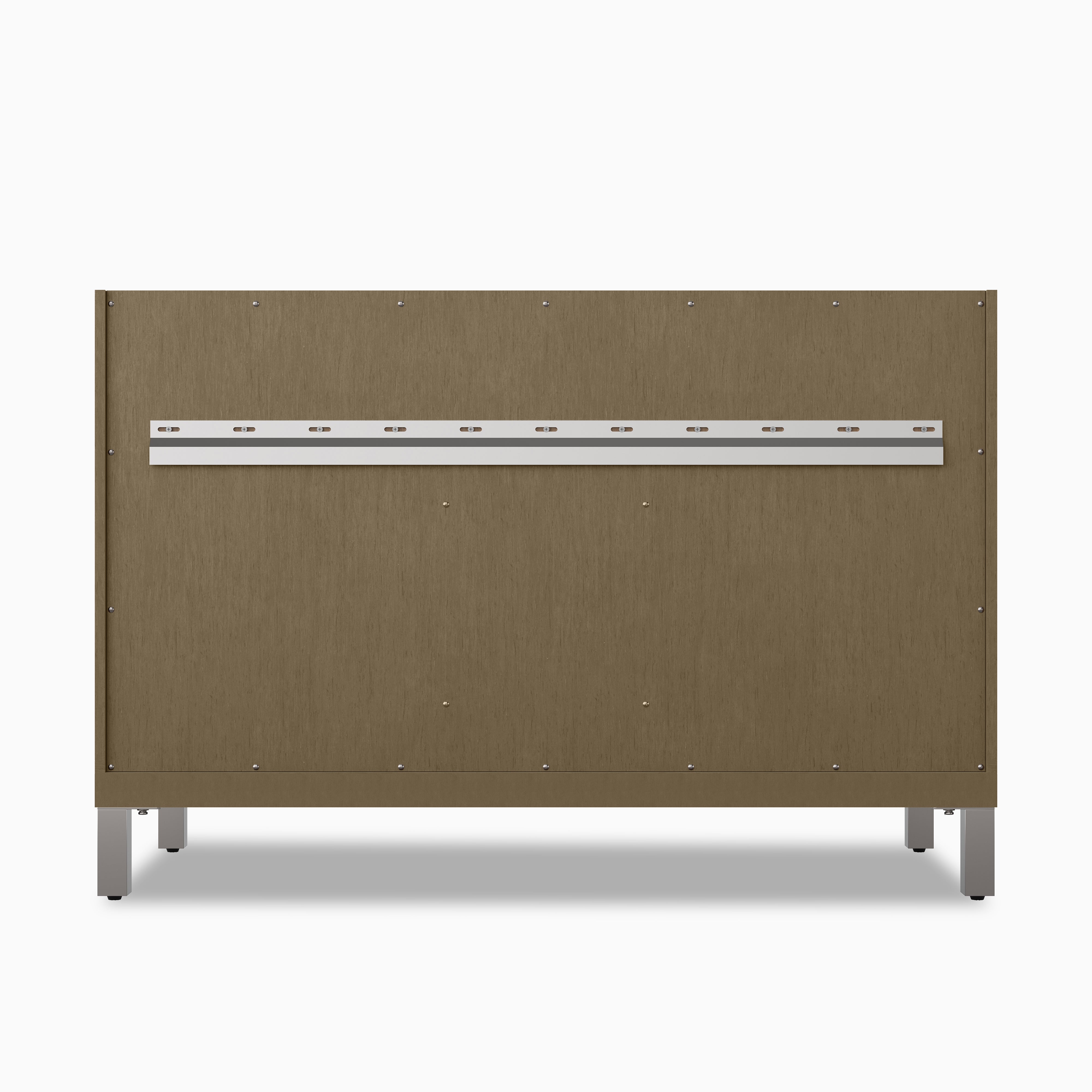 Janelle 48" Single Vanity in Walnut Whisper with 3 cm White Zeus Silestone¨ Top