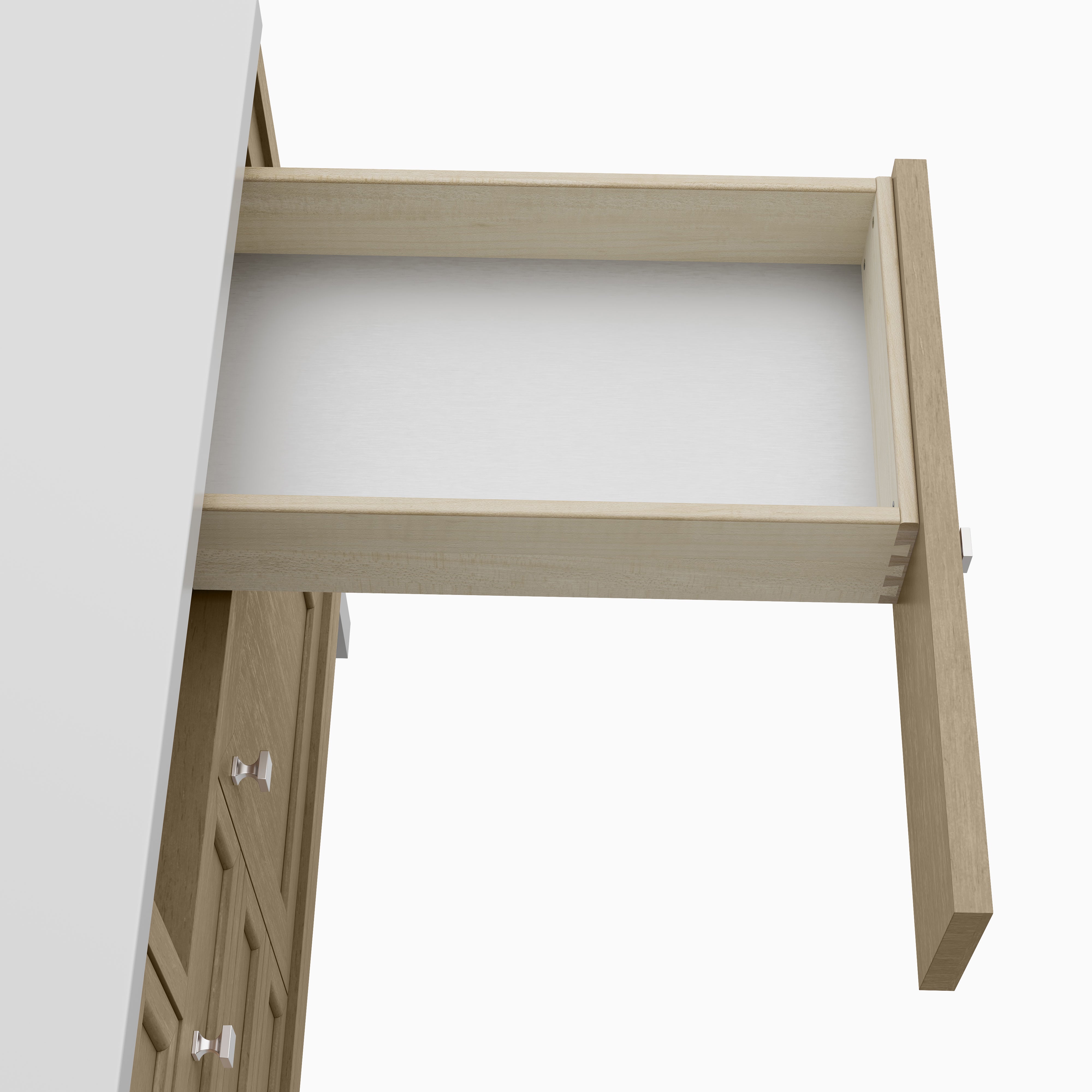 Janelle 48" Single Vanity in Walnut Whisper with 3 cm White Zeus Silestone¨ Top