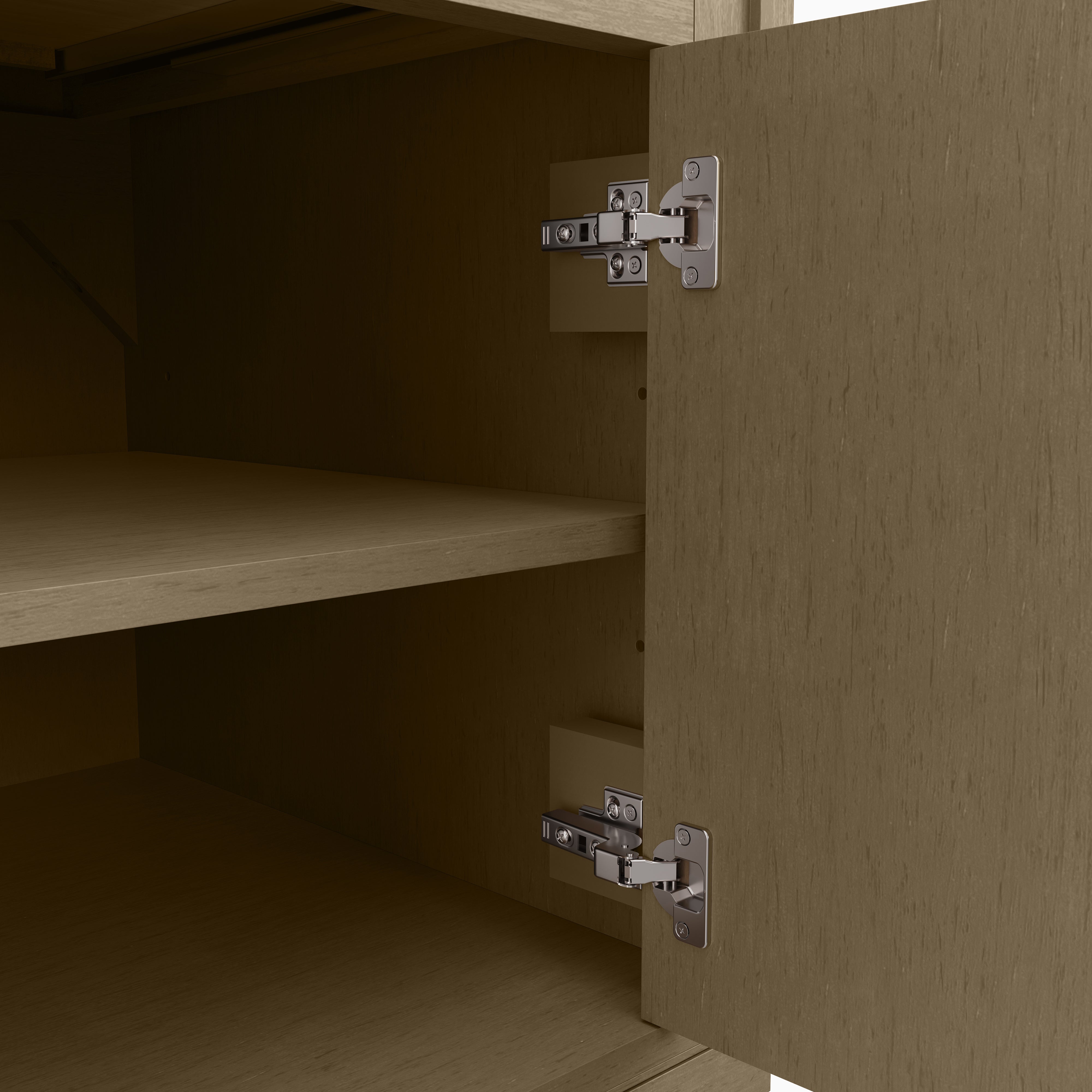 Janelle 48" Single Vanity in Walnut Whisper with 3 cm White Zeus Silestone¨ Top