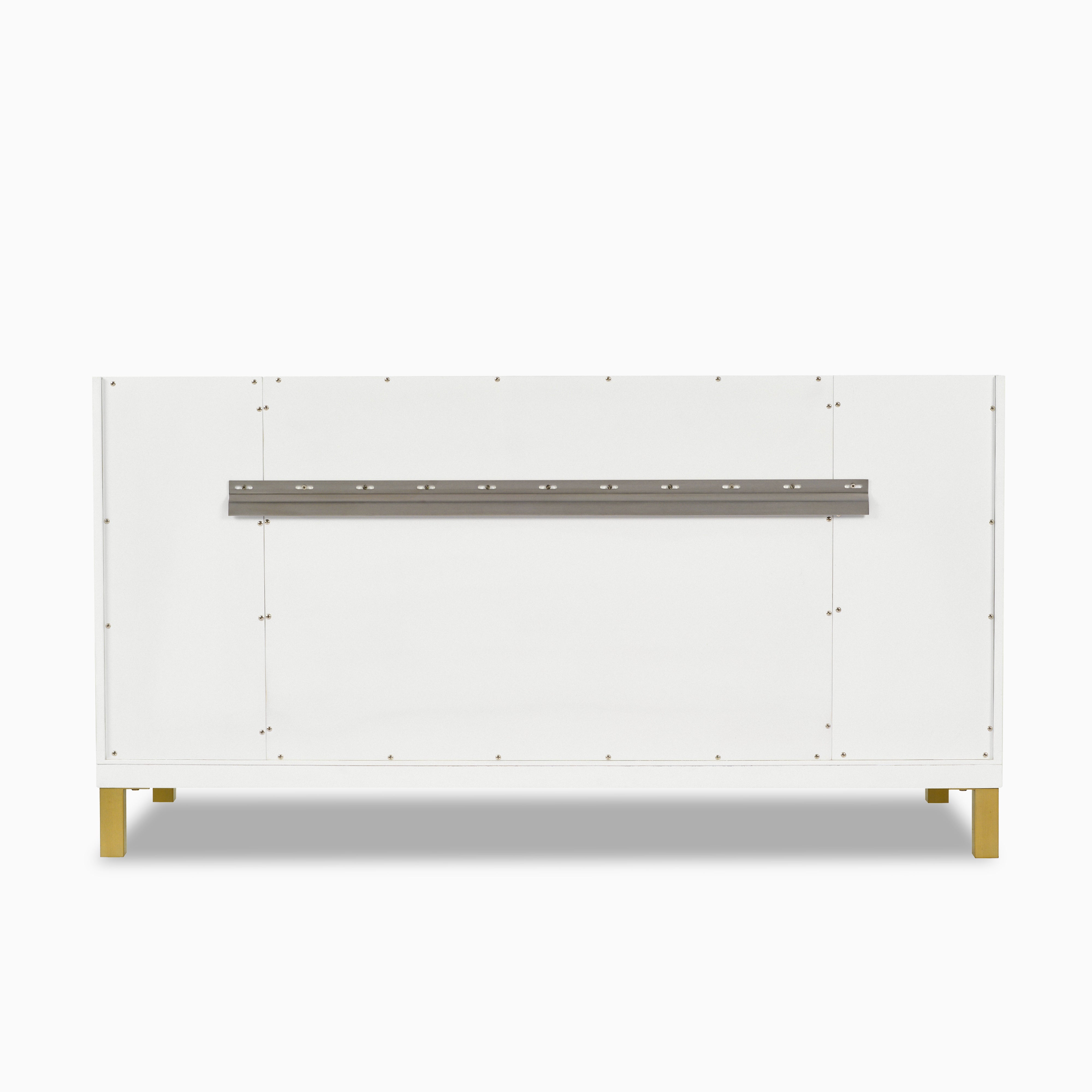 Janelle 60" Double Vanity in Glossy White with 3 cm White Zeus Silestone Top