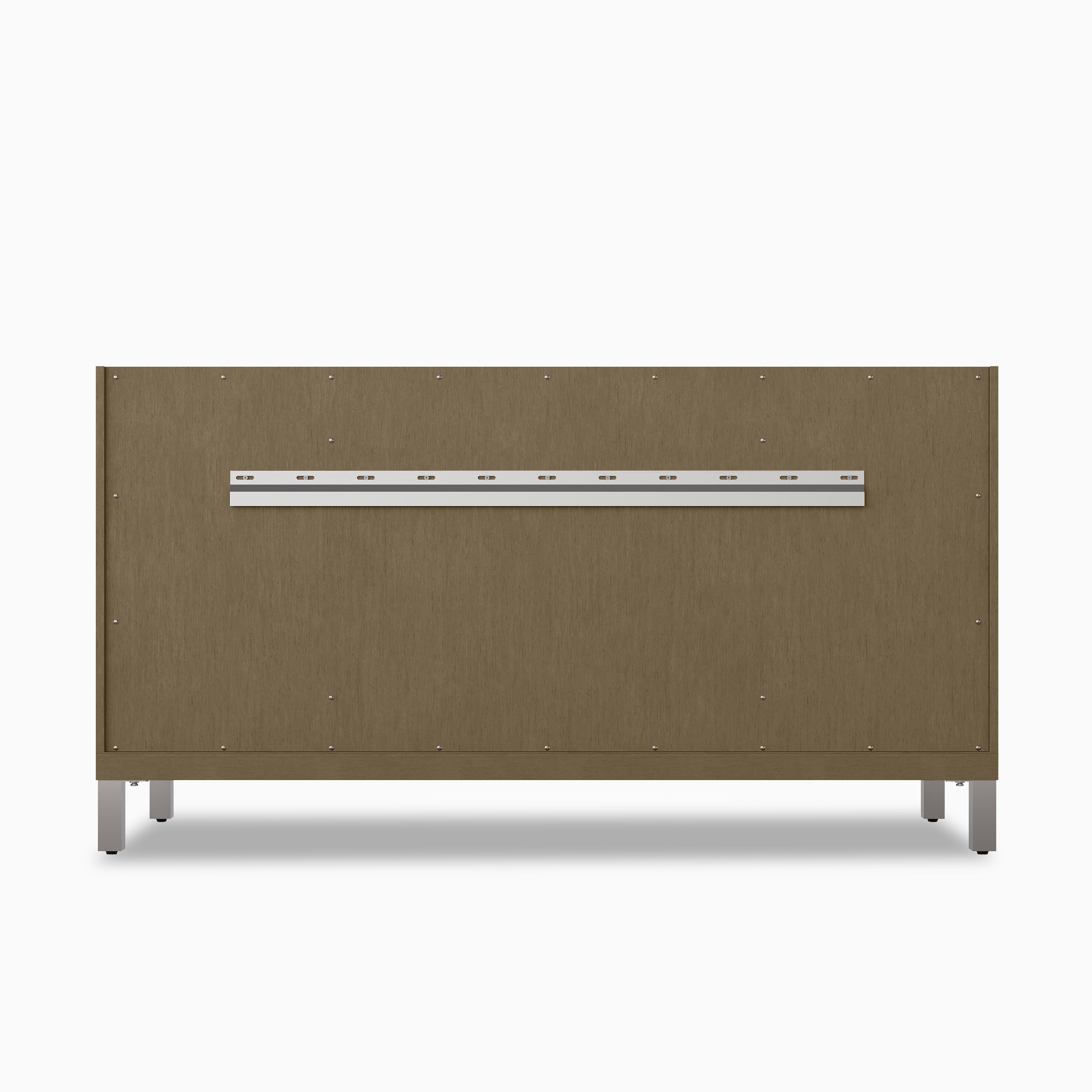 Janelle 60" Double Vanity in Walnut Whisper with 3 cm White Zeus Silestone Top