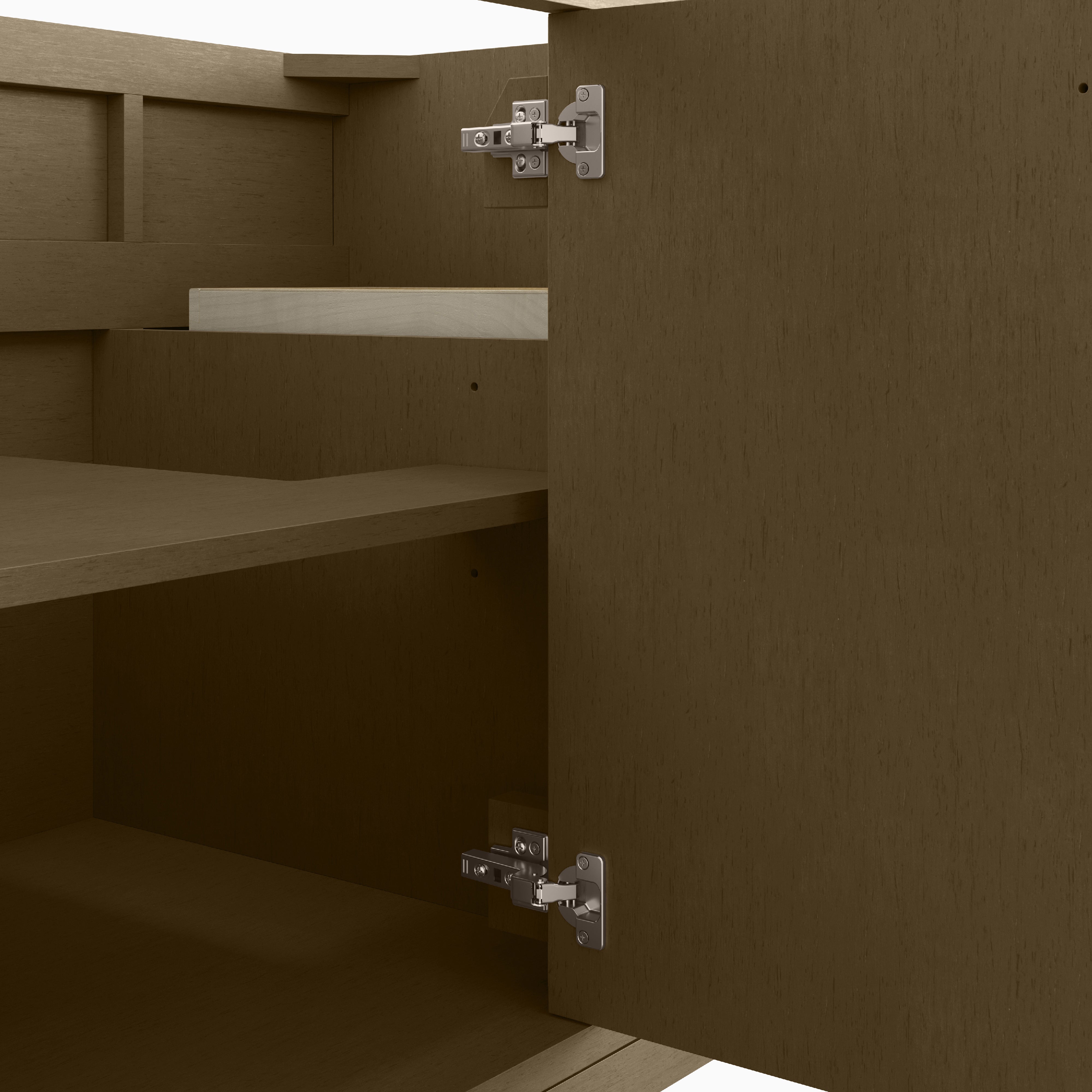 Janelle 60" Double Vanity in Walnut Whisper with 3 cm White Zeus Silestone Top