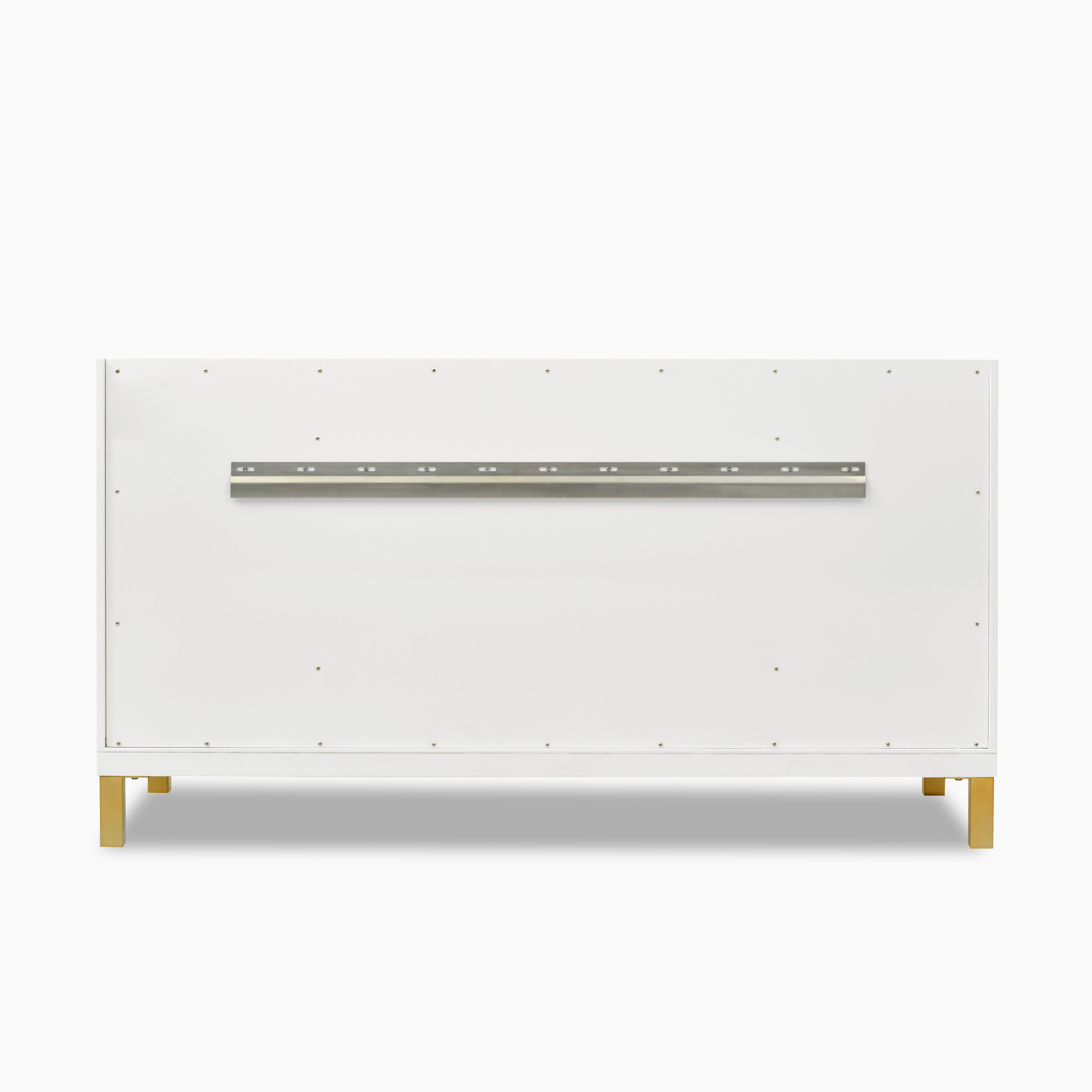 Janelle 60" Single Vanity in Glossy White with 3 cm White Zeus Silestone Top