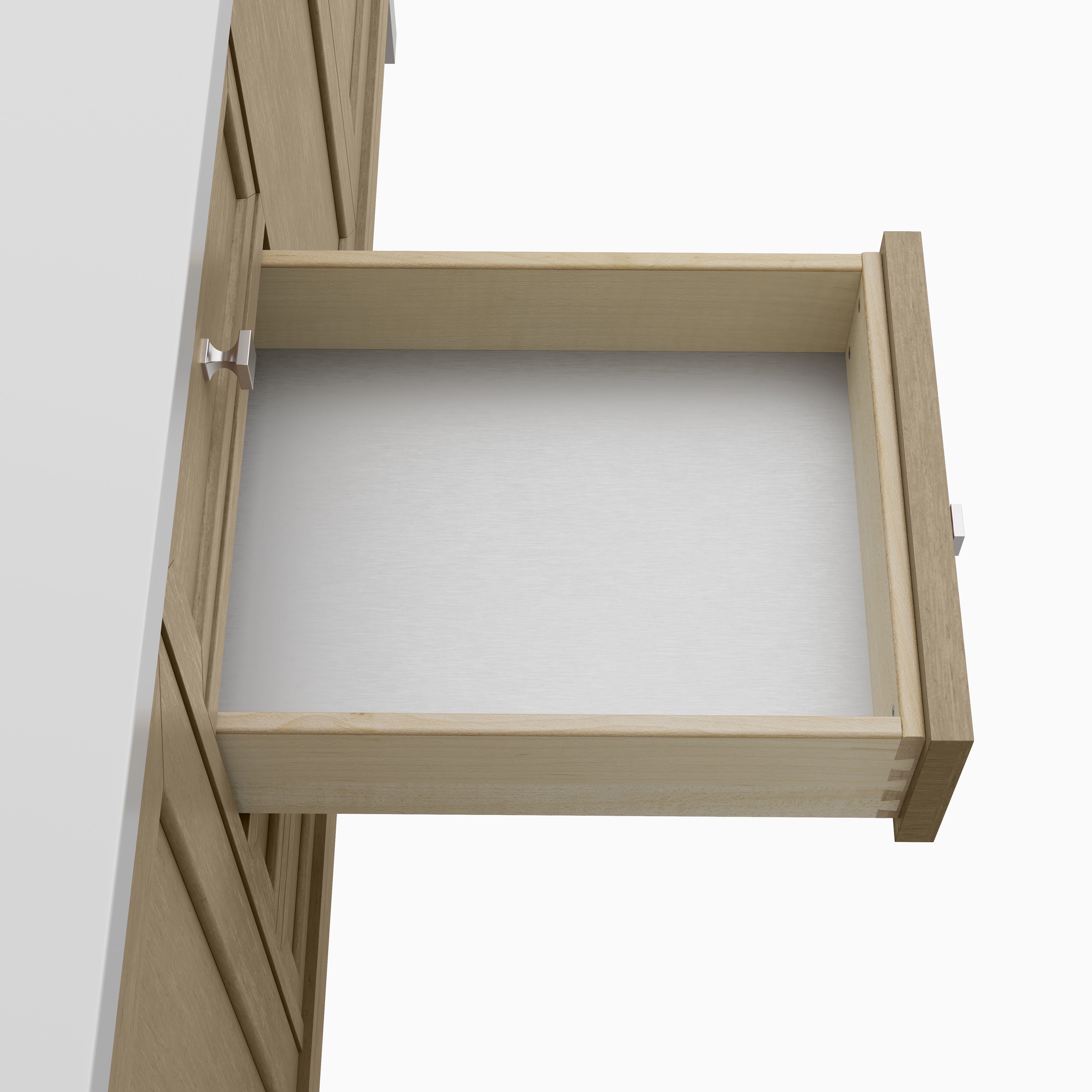 Janelle 72" Double Vanity in Walnut Whisper with 3 cm White Zeus Silestone¨ Top