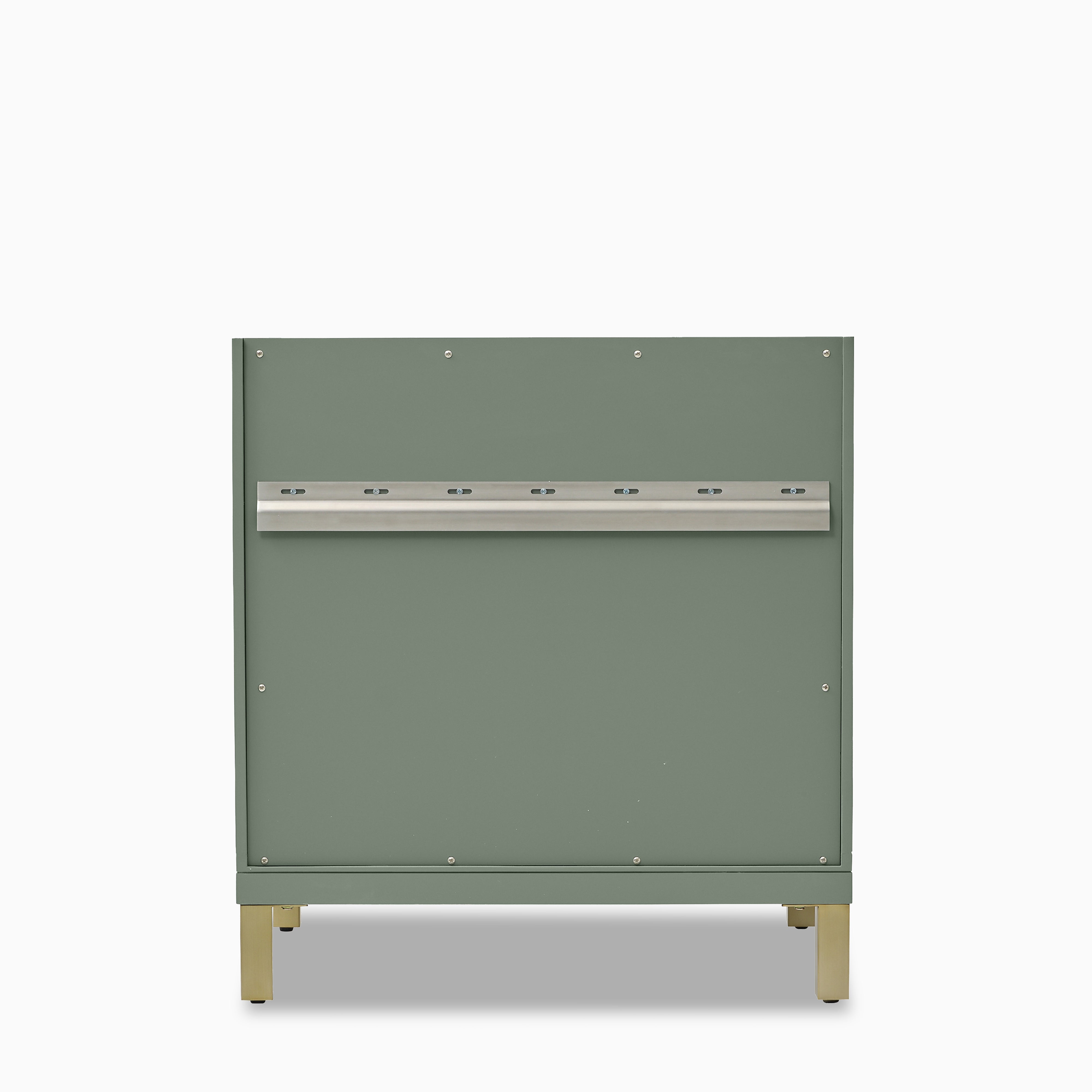 Janelle 30" Single Vanity in Smokey Celadon with 3 cm White Zeus Silestone¨ Top