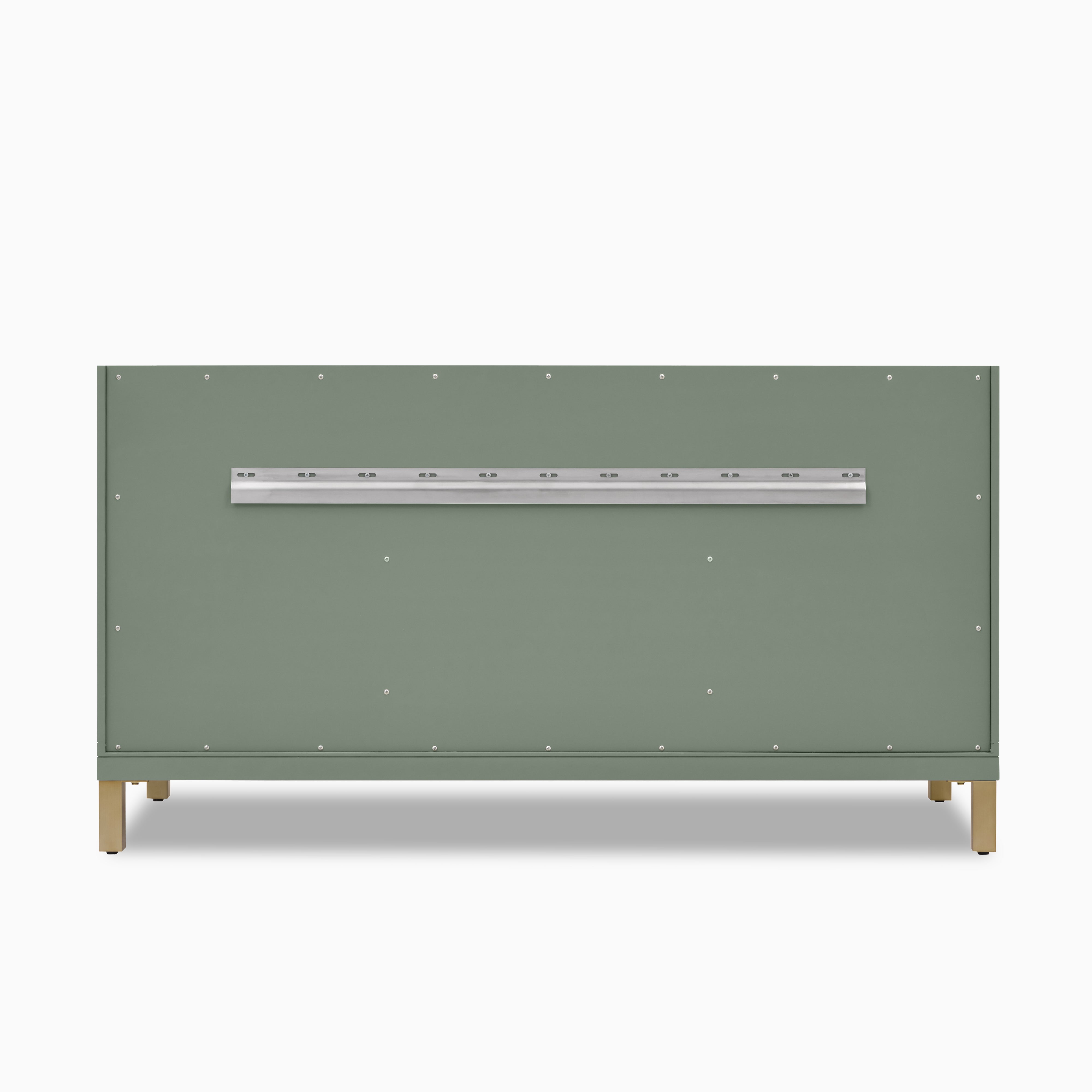 Janelle 60" Double Vanity in Smokey Celadon with 3 cm White Zeus Silestone¨ Top