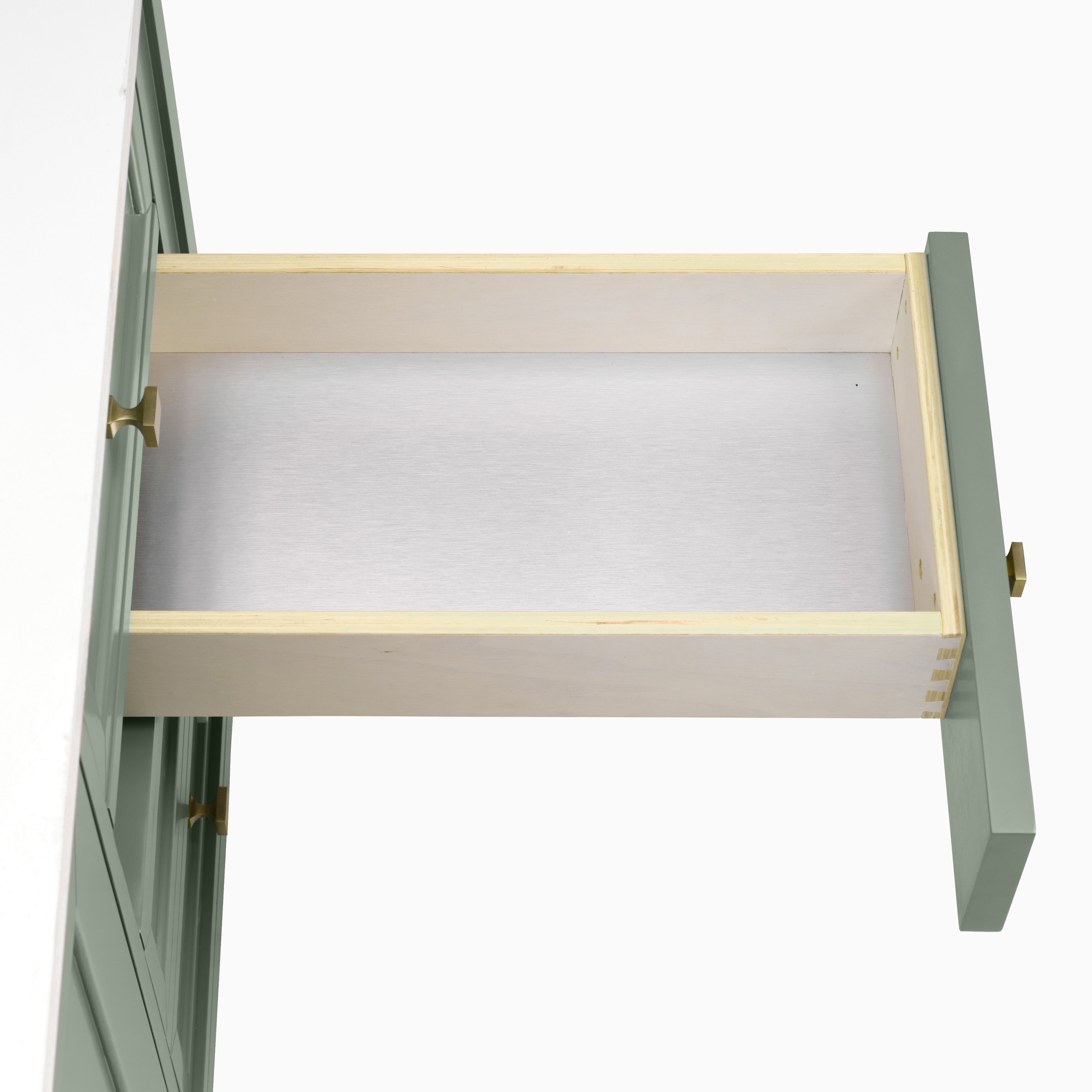 Janelle 60" Double Vanity in Smokey Celadon with 3 cm White Zeus Silestone¨ Top