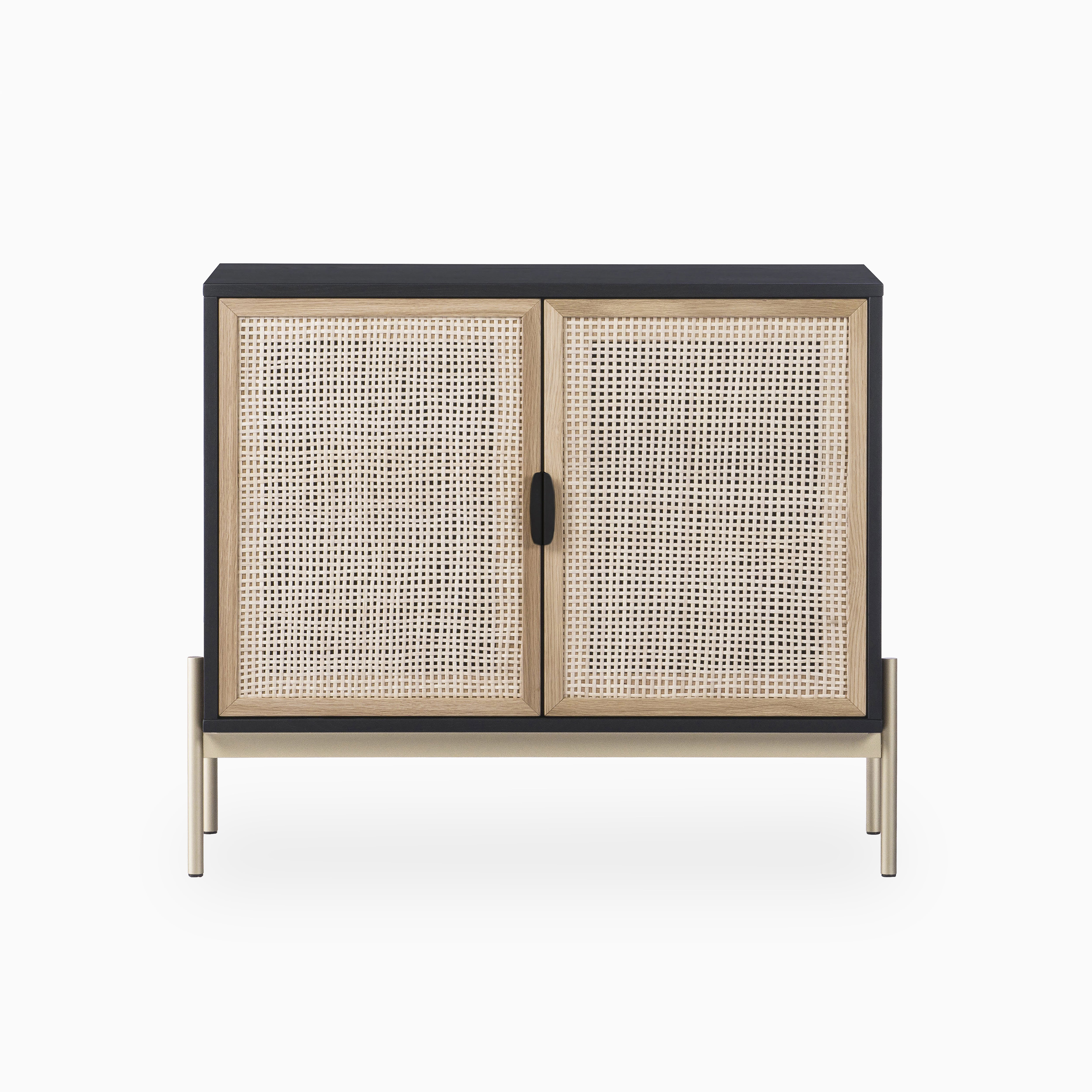 Small Aria Sideboard in Black and Gold