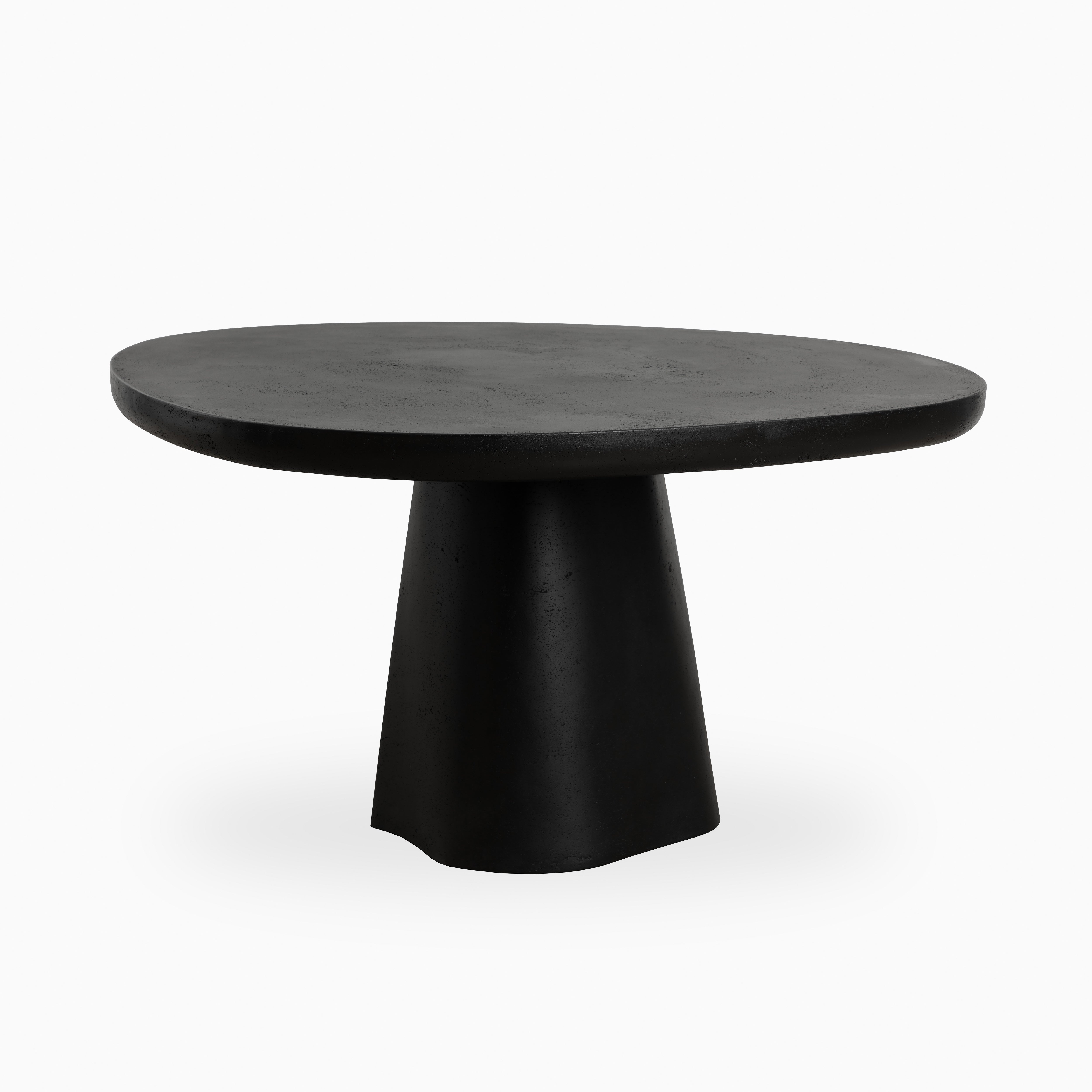 Selena 55" Outdoor Dining Table in Black