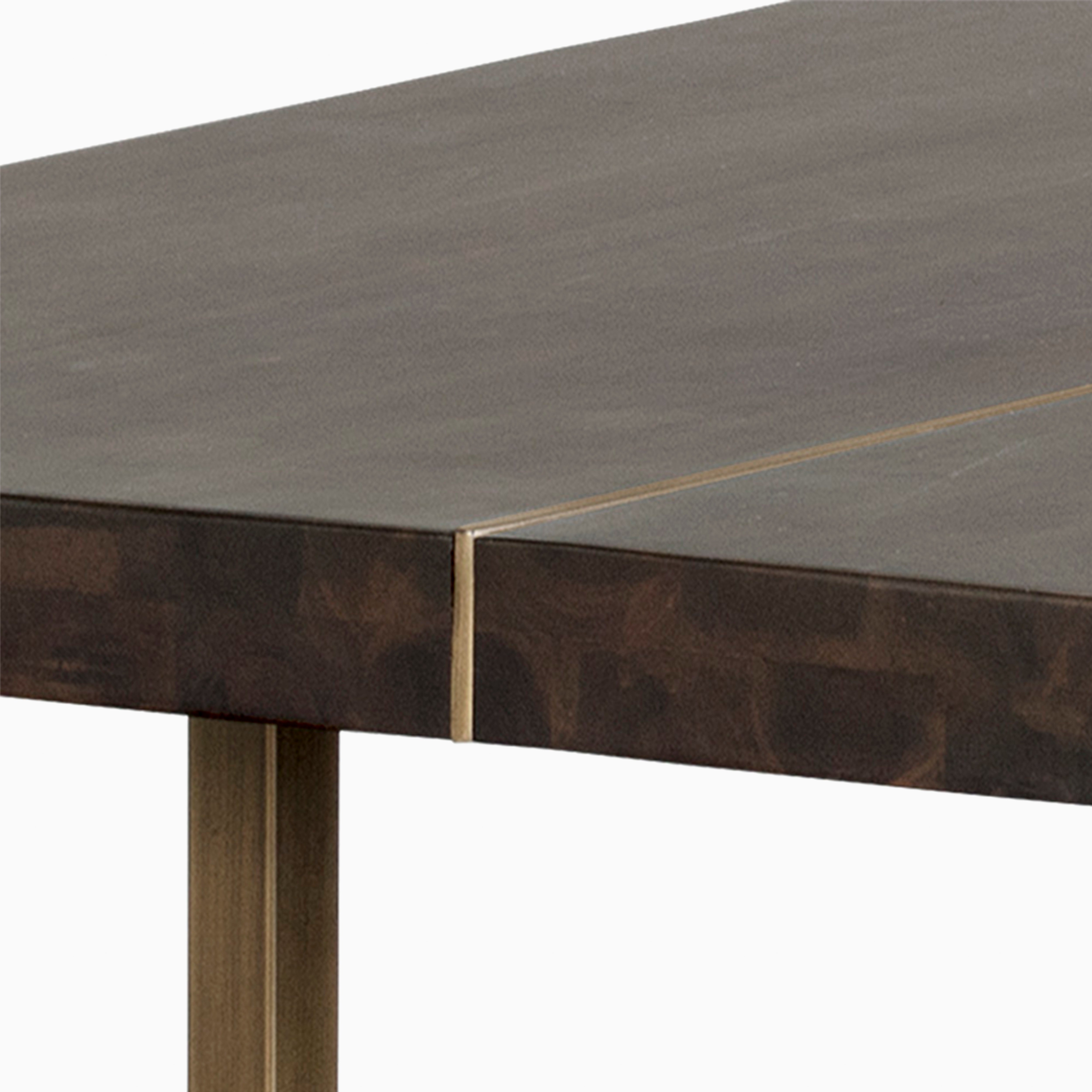 Dominic 95" Dining Table in Dark Mango