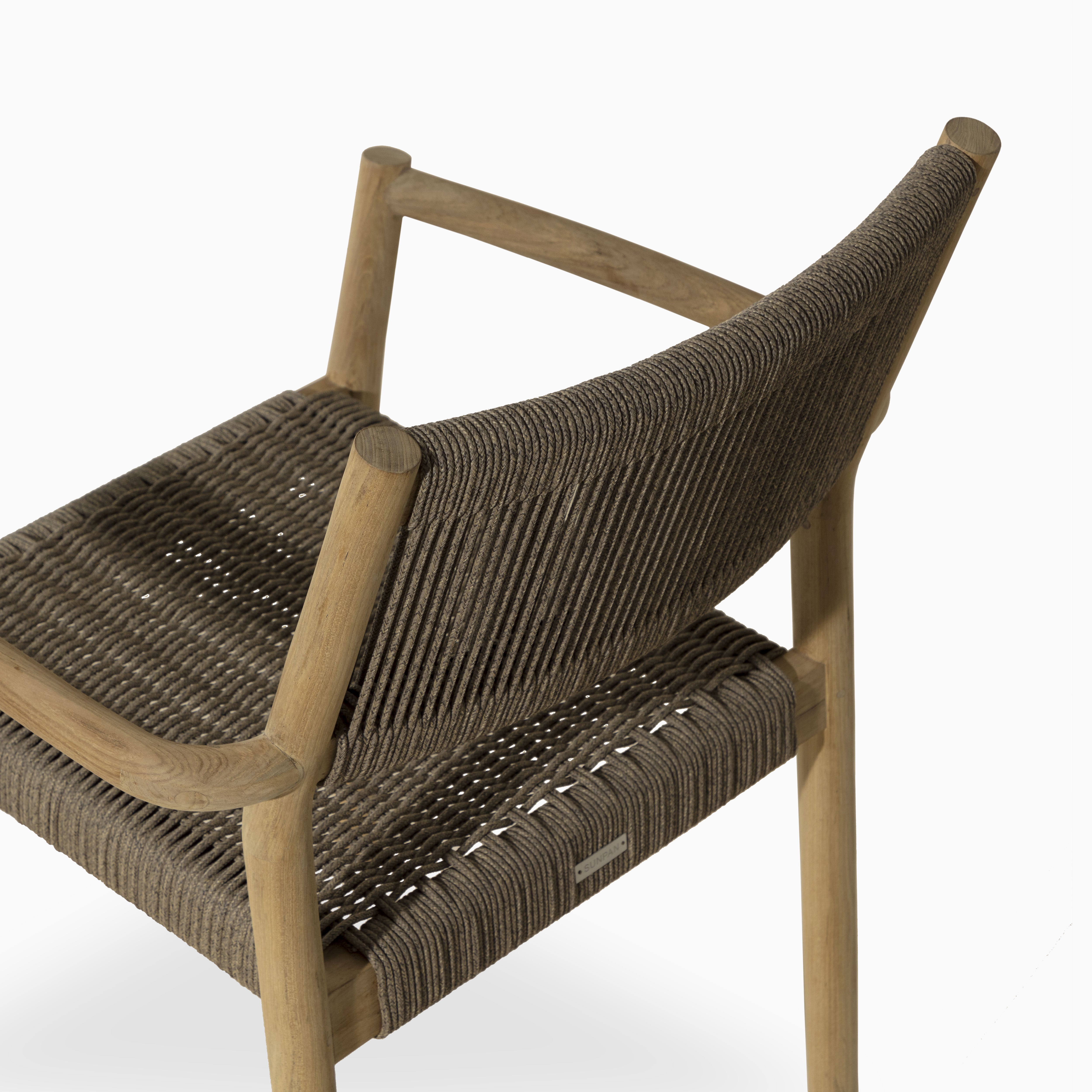 Kendra Outdoor Dining Chairs in Natural, Set of 2