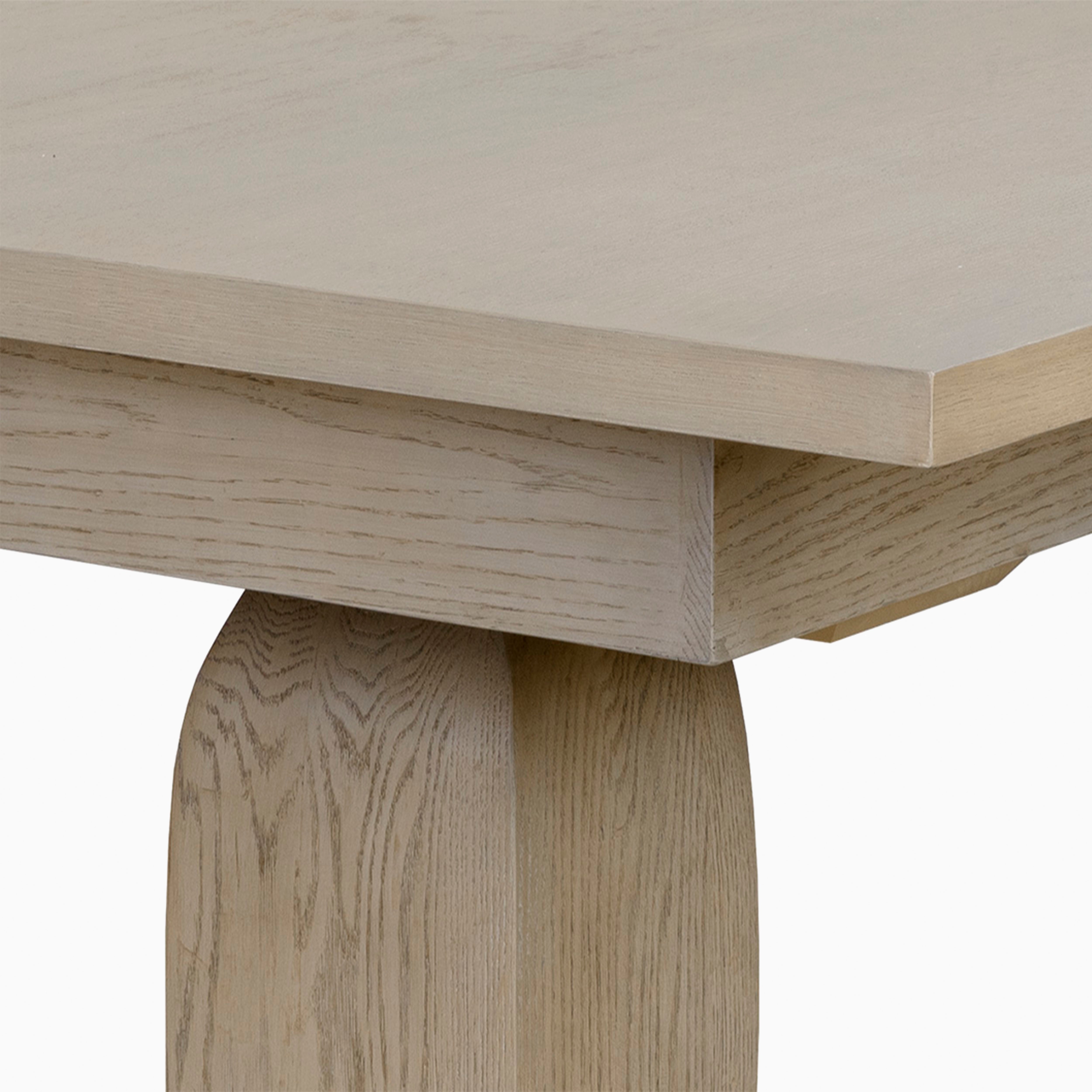 Rebecca 86" to 120" Dining Table in Greige