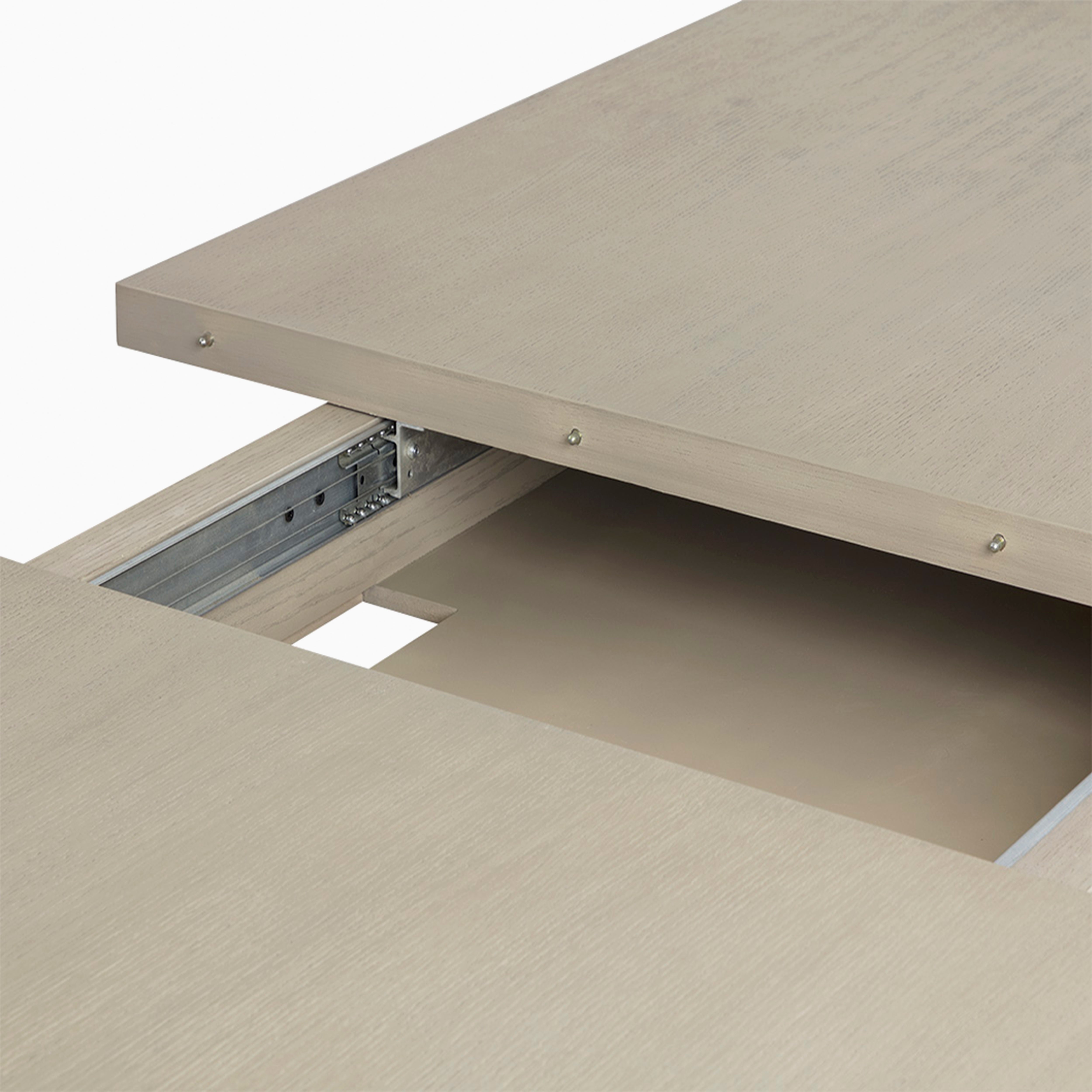 Rebecca 86" to 120" Dining Table in Greige