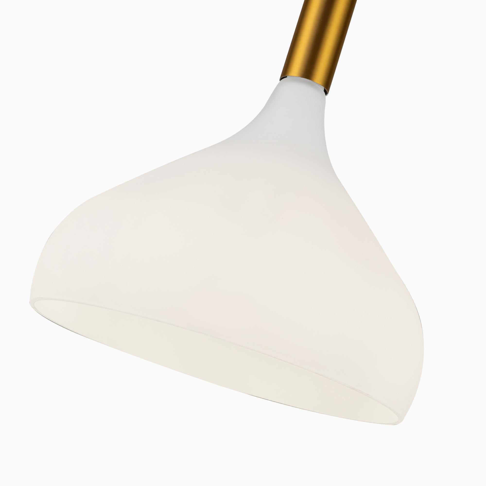 Hopkins 12" 1 Light Pendant in Aged Gold/Opal Glass