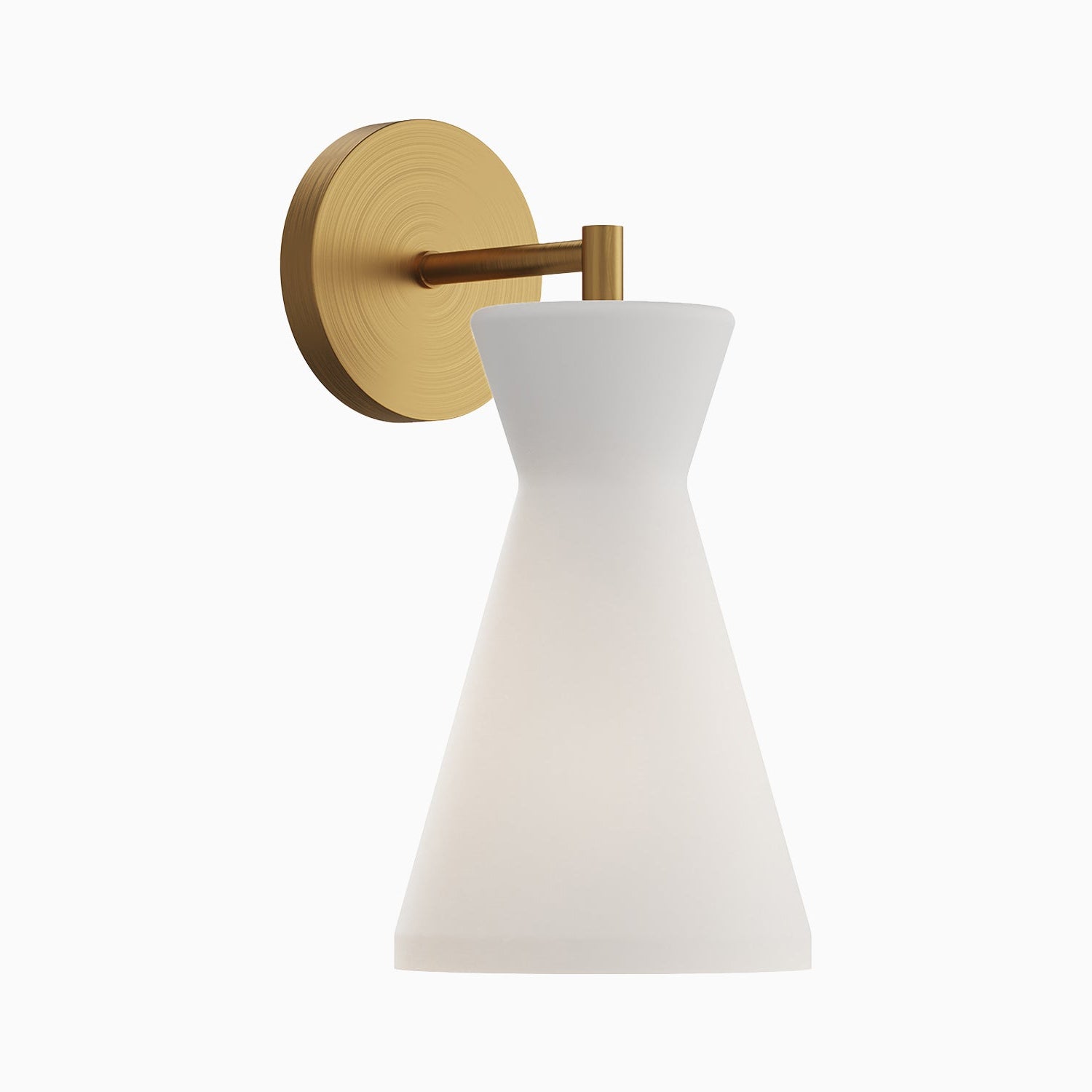 Sally 6" 1 Light Wall/Vanity Light in Aged Gold/Opal Glass