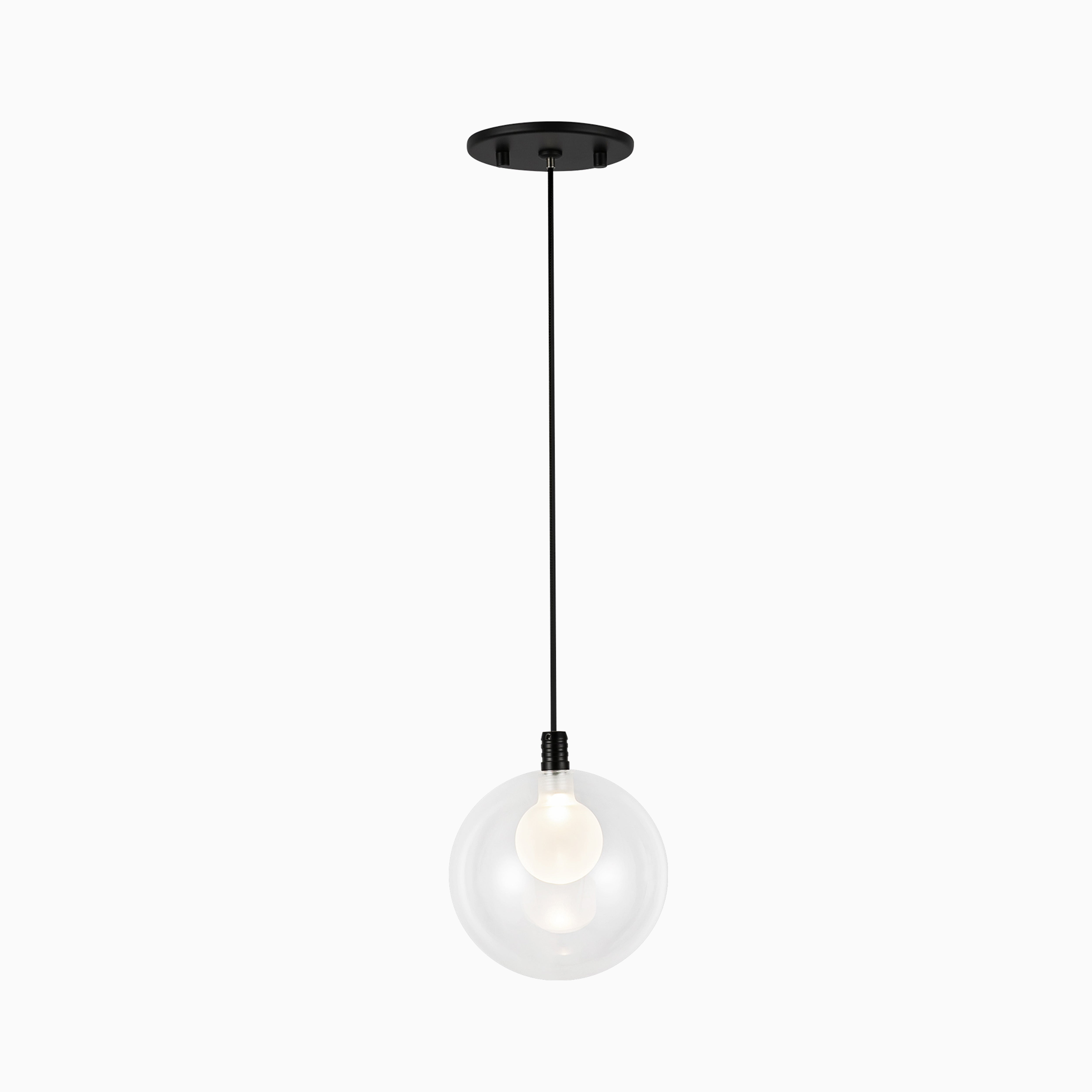 Renee 6" LED Pendant in Black