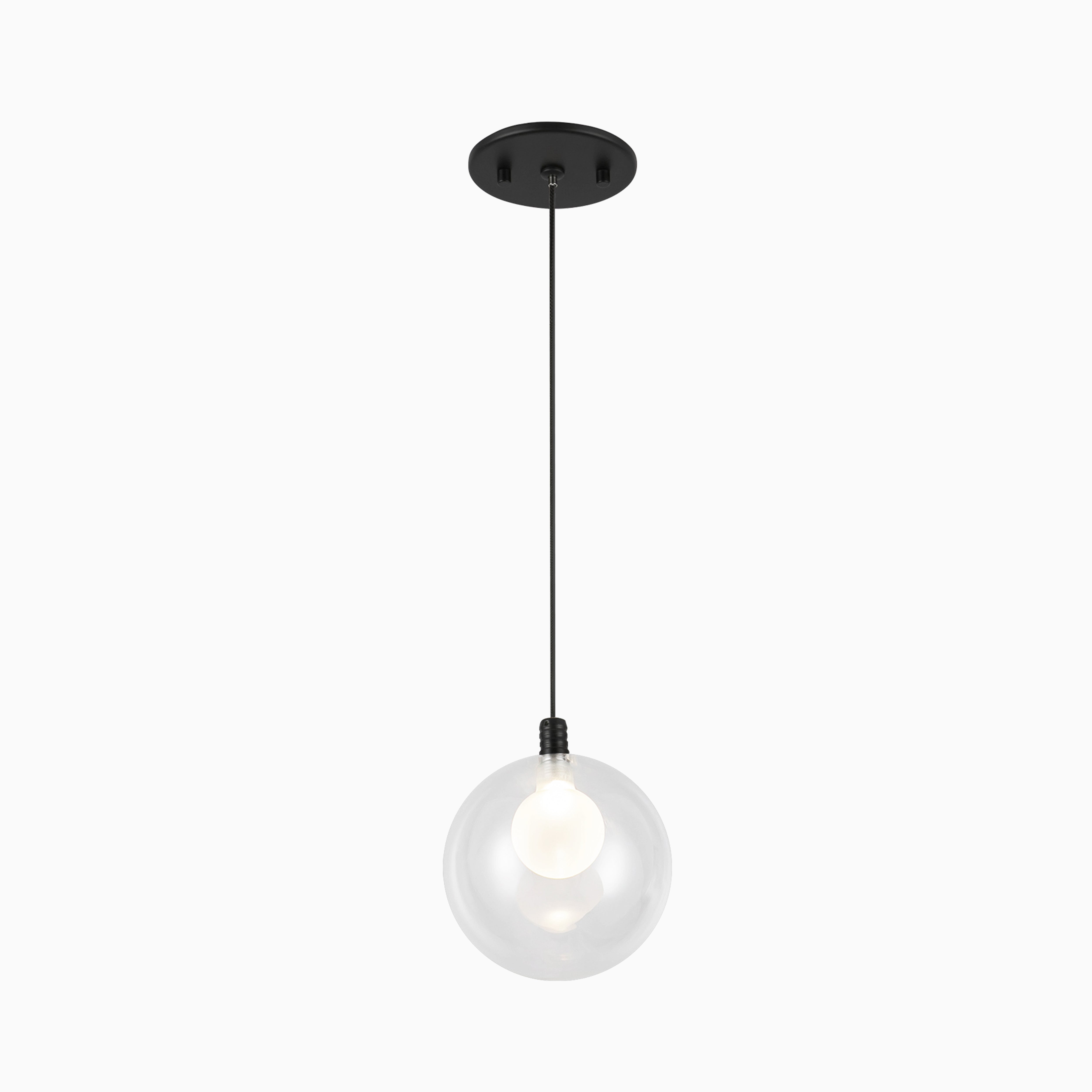 Renee 6" LED Pendant in Black