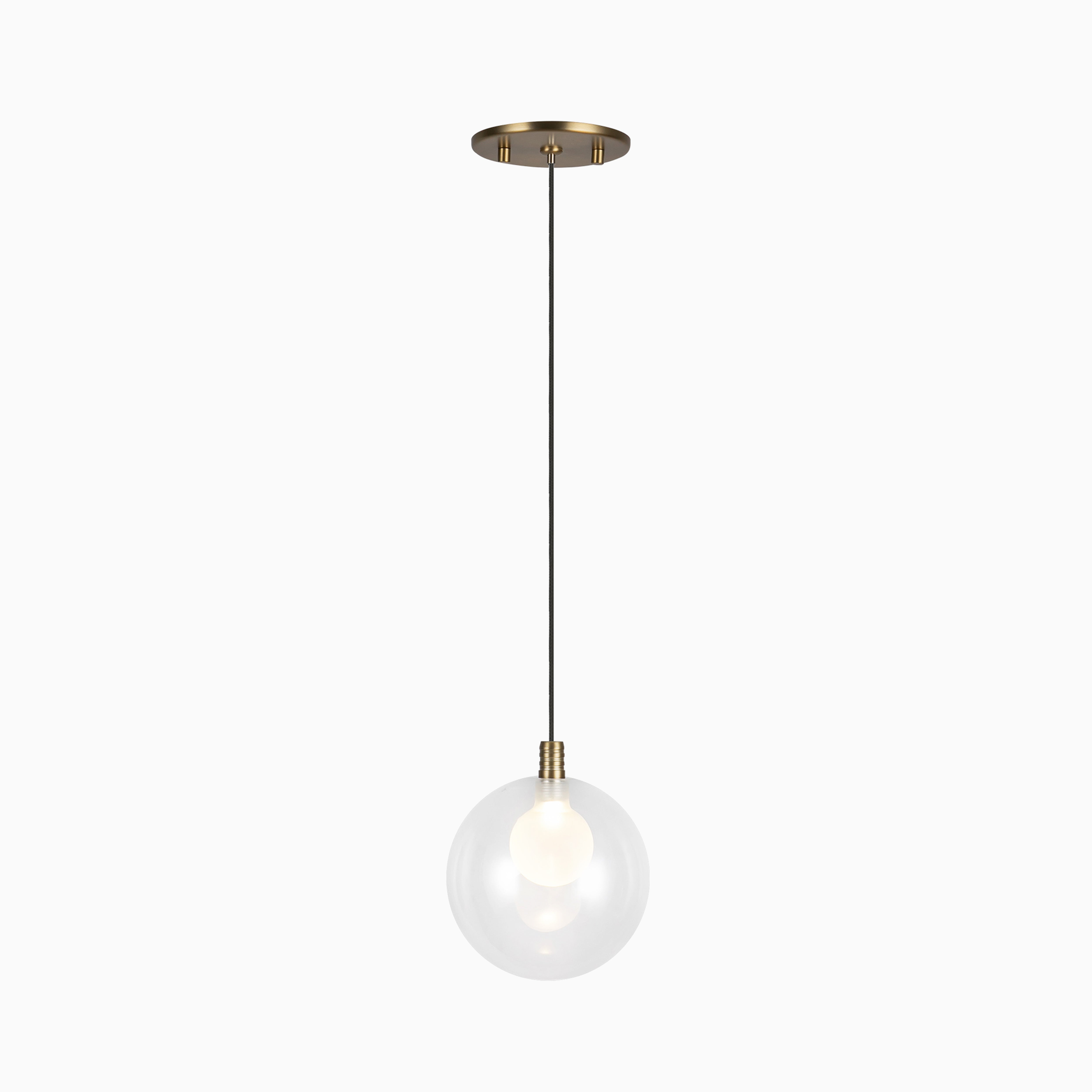 Renee 6" LED Pendant in Brushed Gold