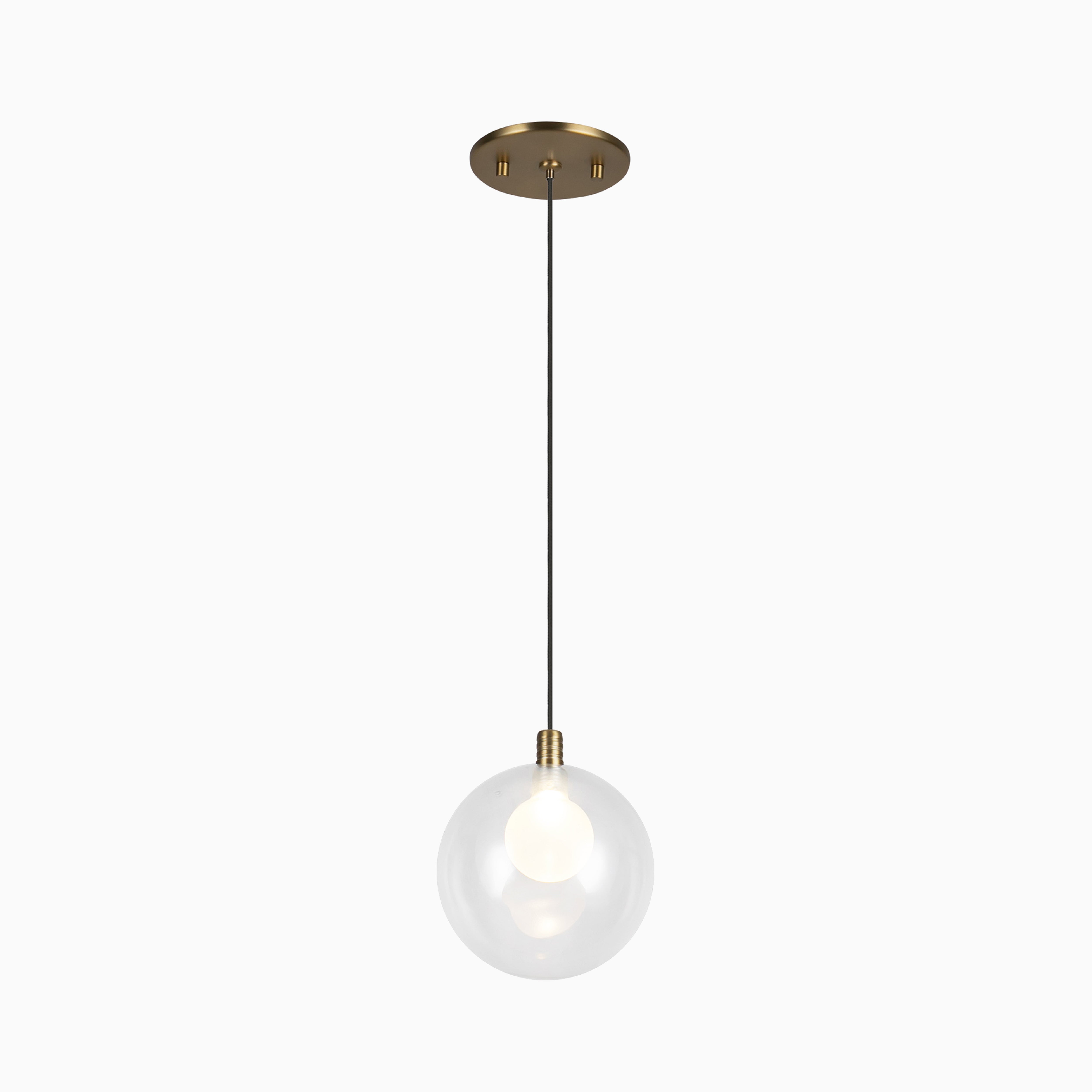 Renee 6" LED Pendant in Brushed Gold