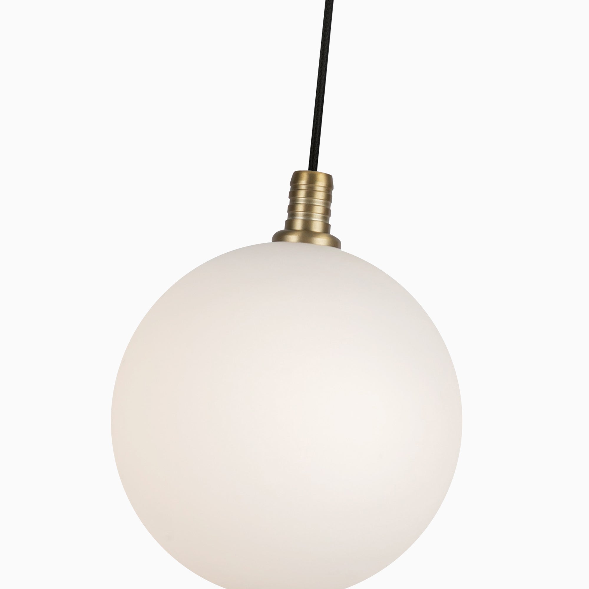 Renee 6" LED Pendant in Brushed Gold/Opal Glass