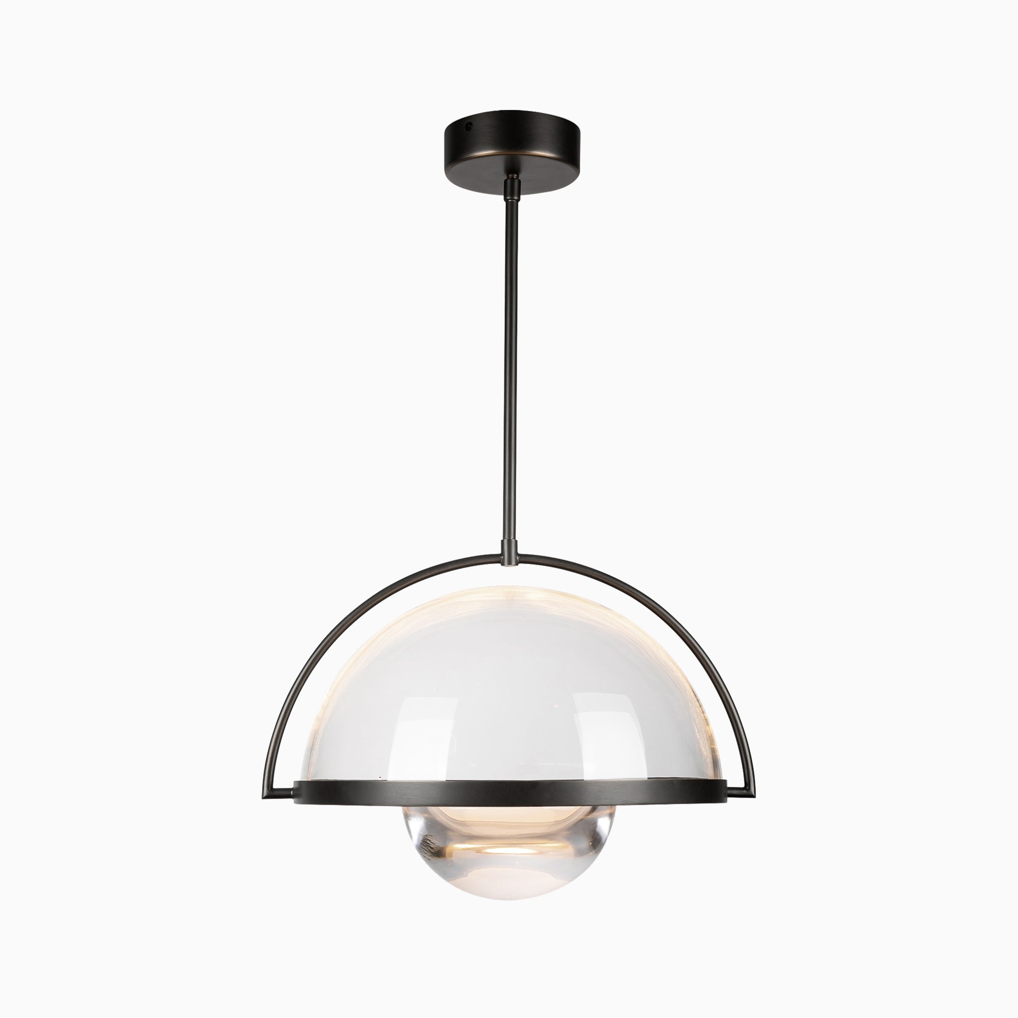 Zackary 14" LED Pendant in Urban Bronze, Universal Voltage